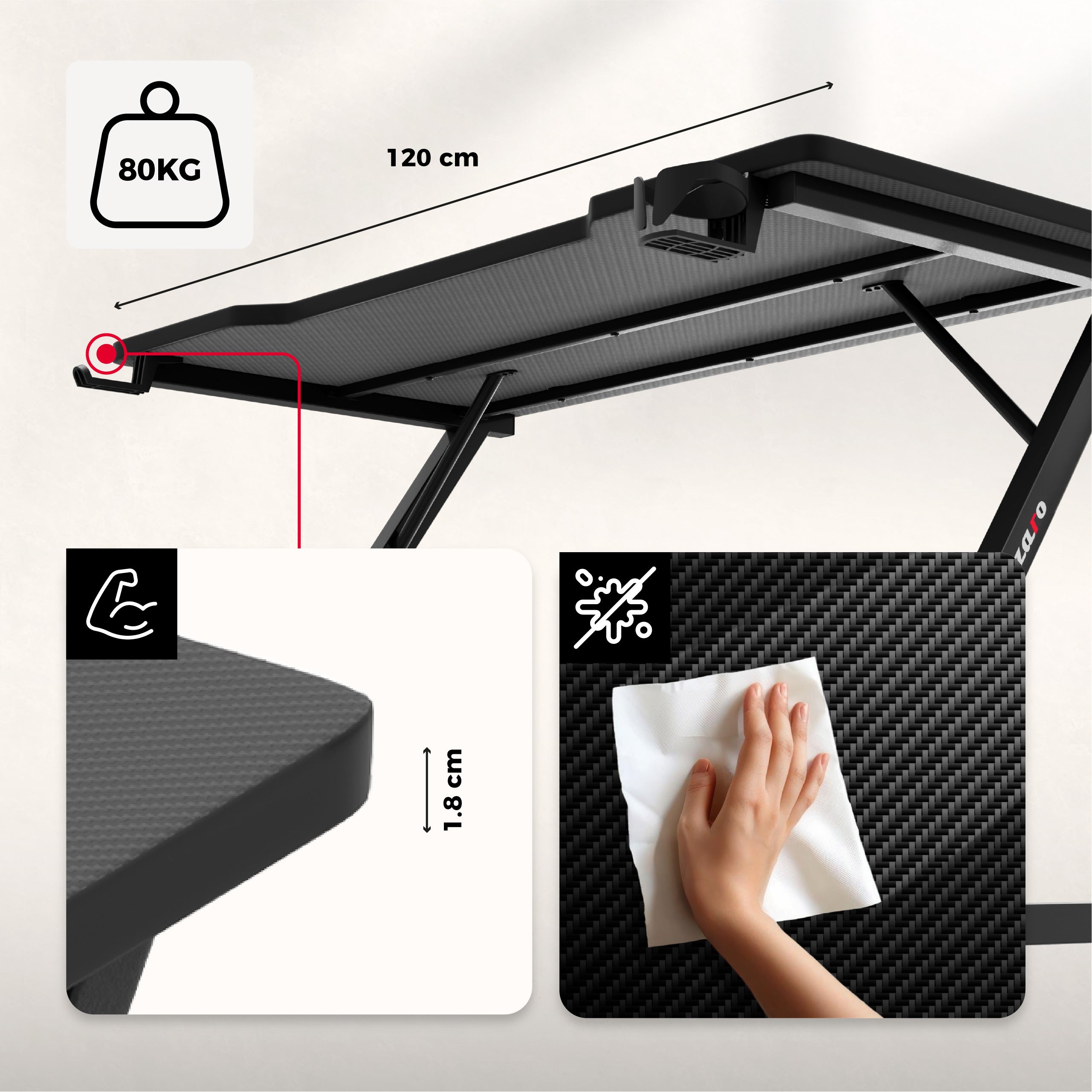 Werkblad met Carbon Flex-coating