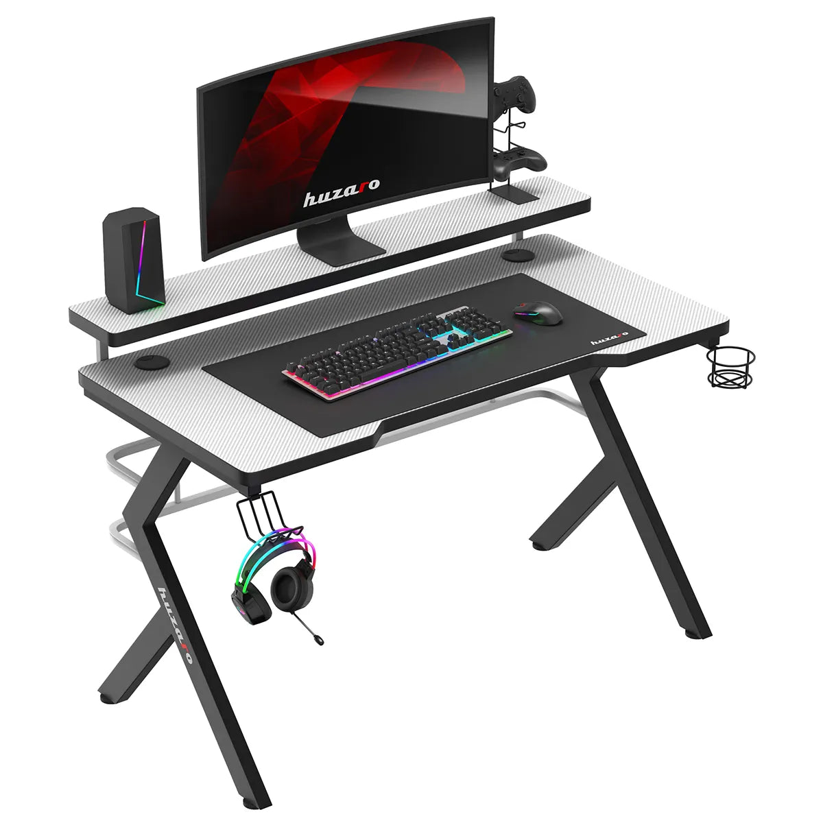 Huzaro Hero 5.0 White gamingbureau, 120 cm