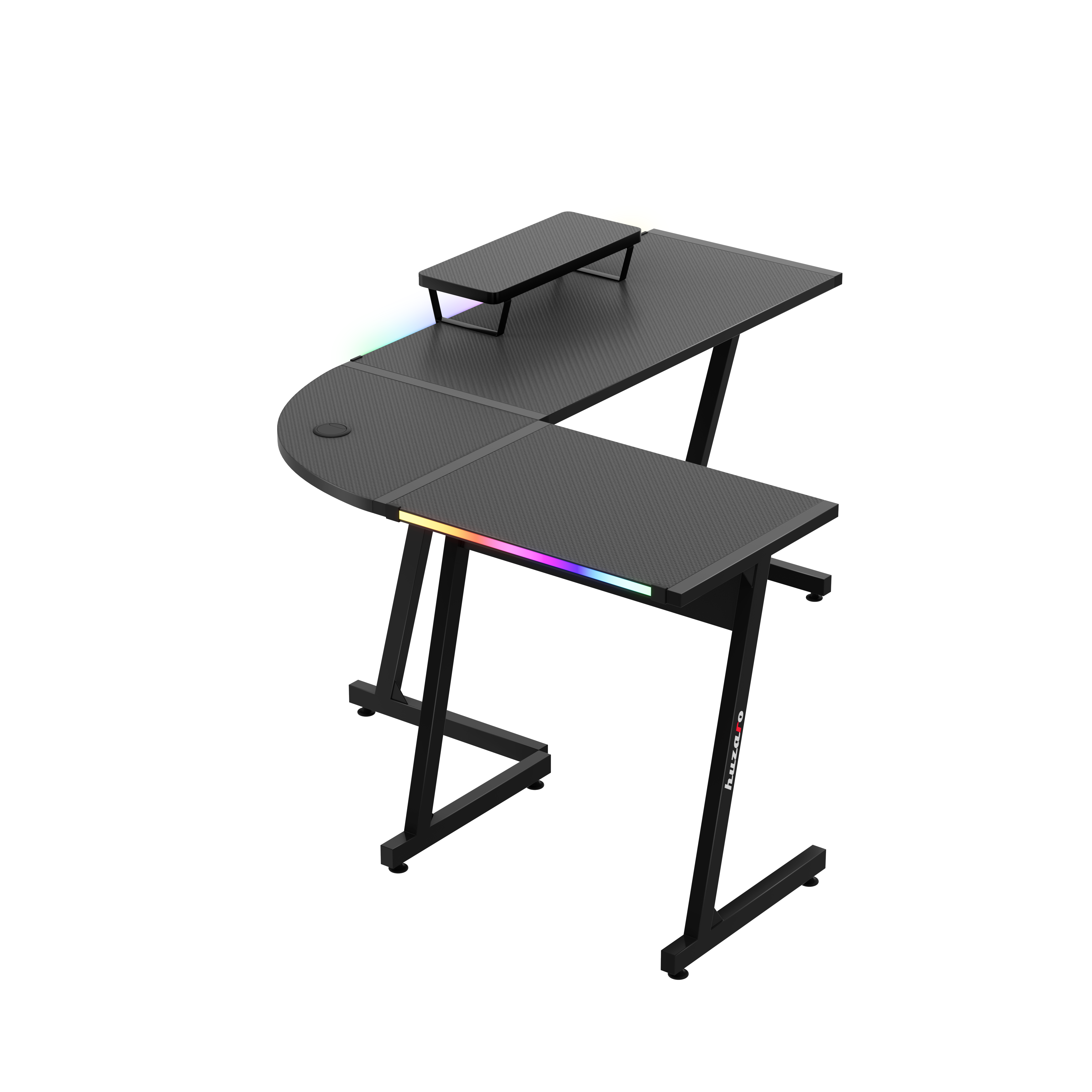 HUZARO HERO 6.0 Black RGB Smart gamingbureau 147 cm
