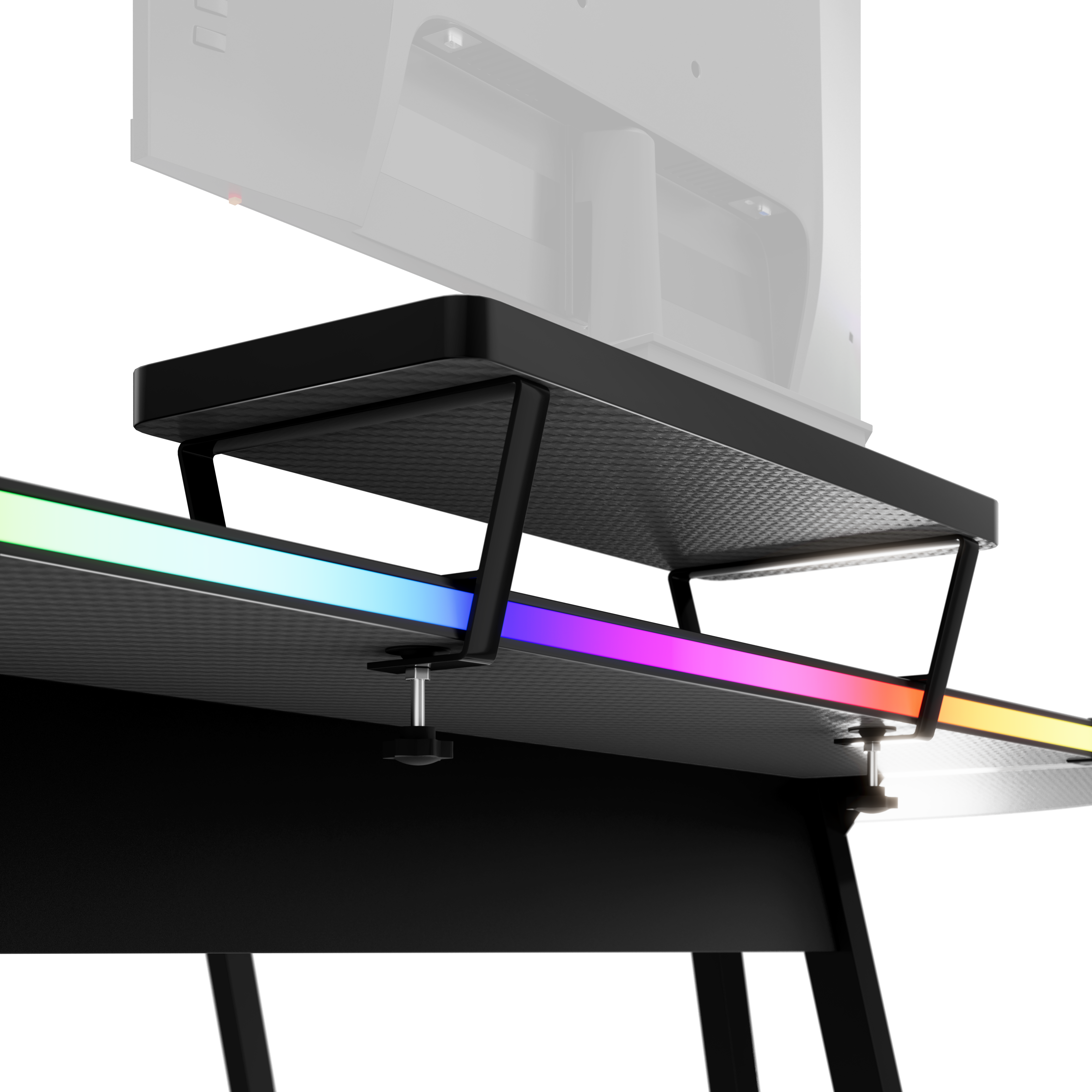 HUZARO HERO 6.0 Black RGB Smart gamingbureau 147 cm