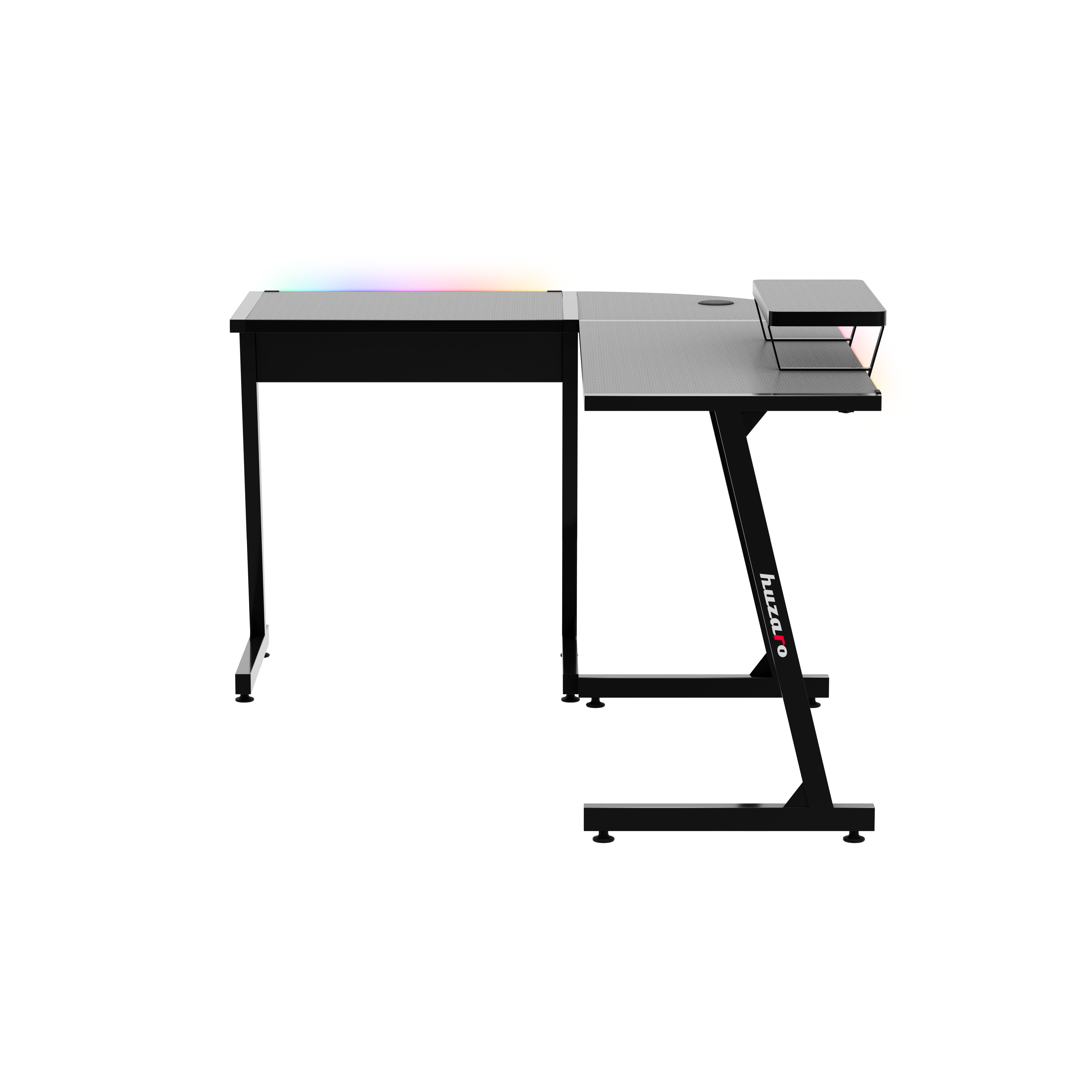 HUZARO HERO 6.0 Black RGB Smart gamingbureau 147 cm