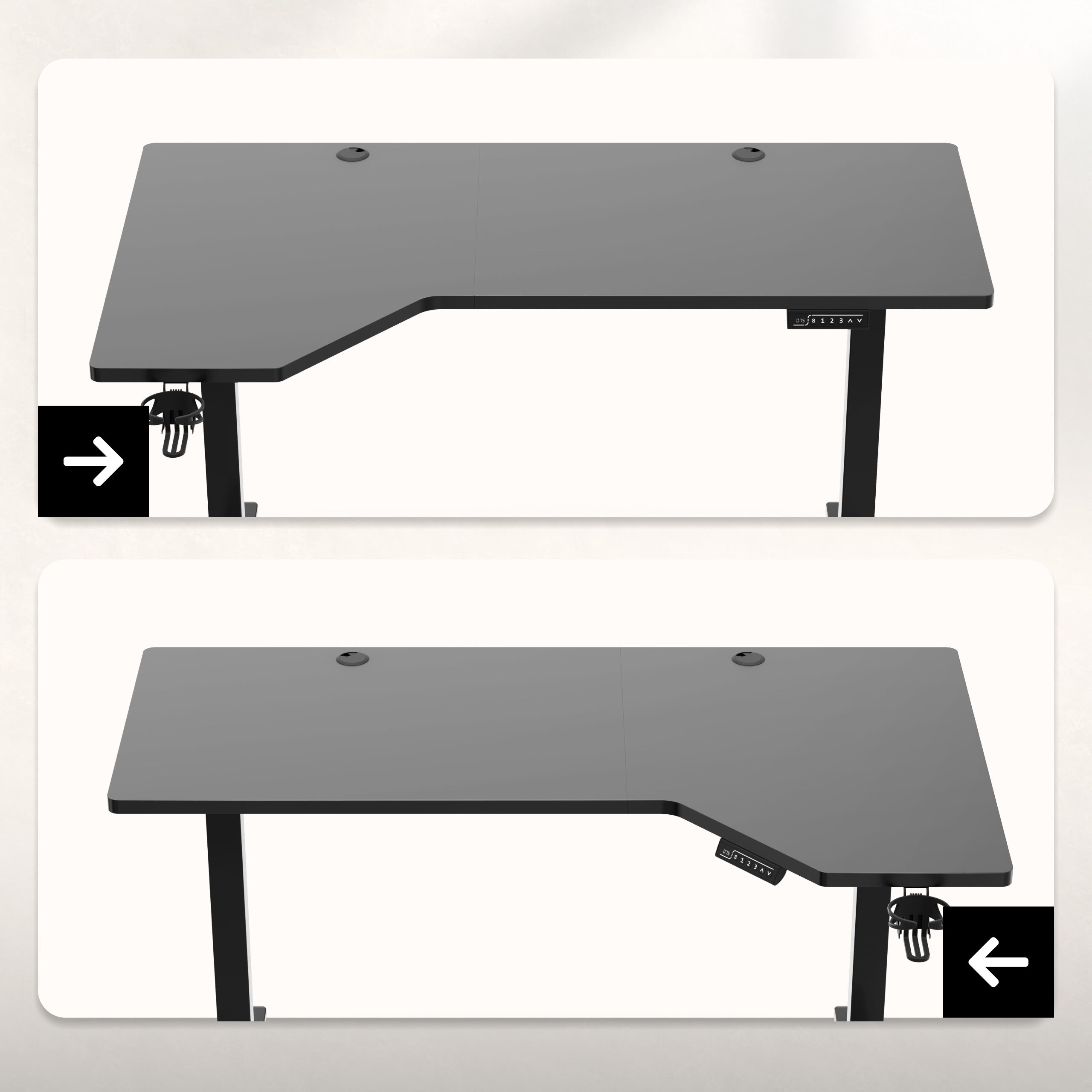 Huzaro Hero 9.1 elektrisch verstelbaar bureau, 145 cm