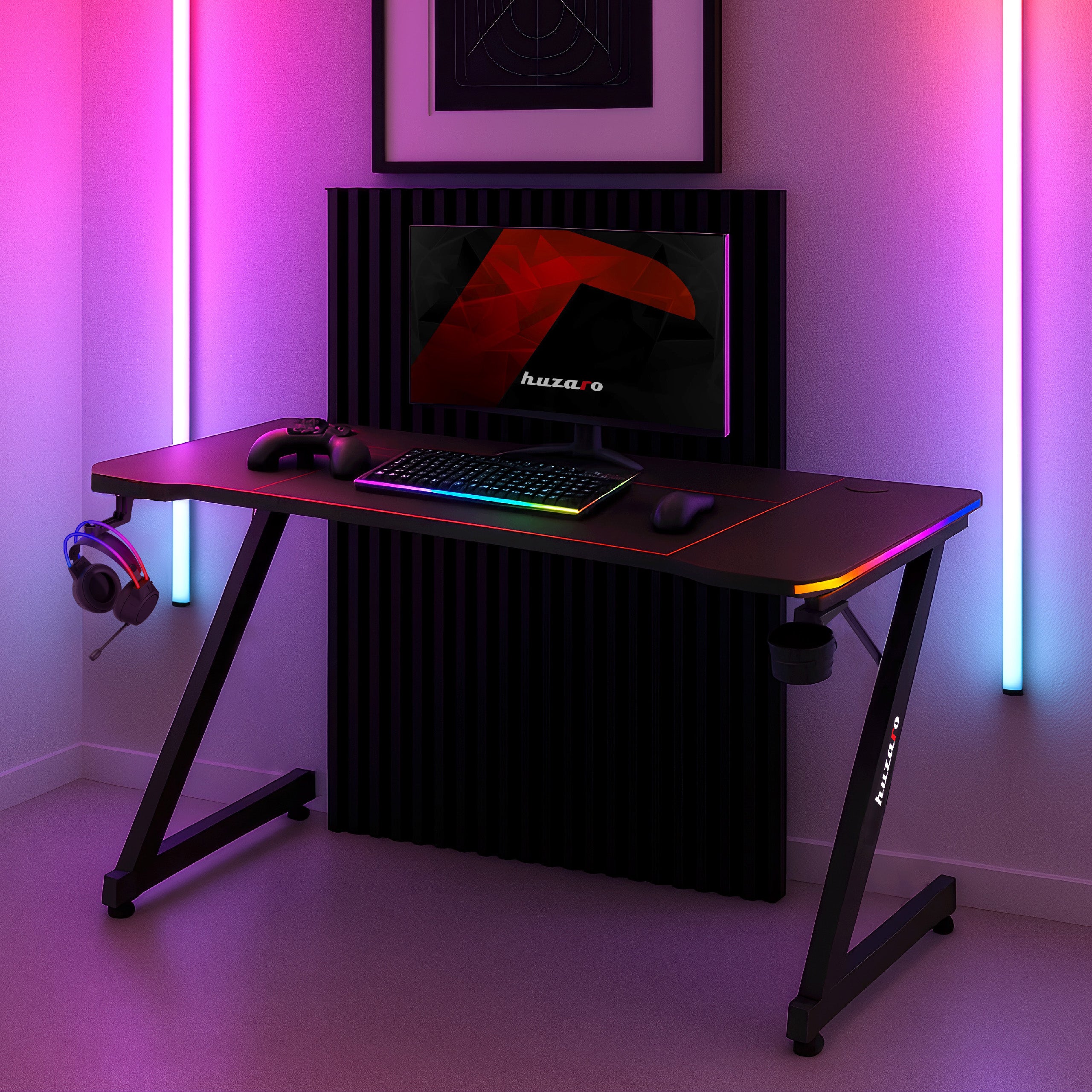 Huzaro Hero 3.3 RGB-gamingbureau, 140 cm