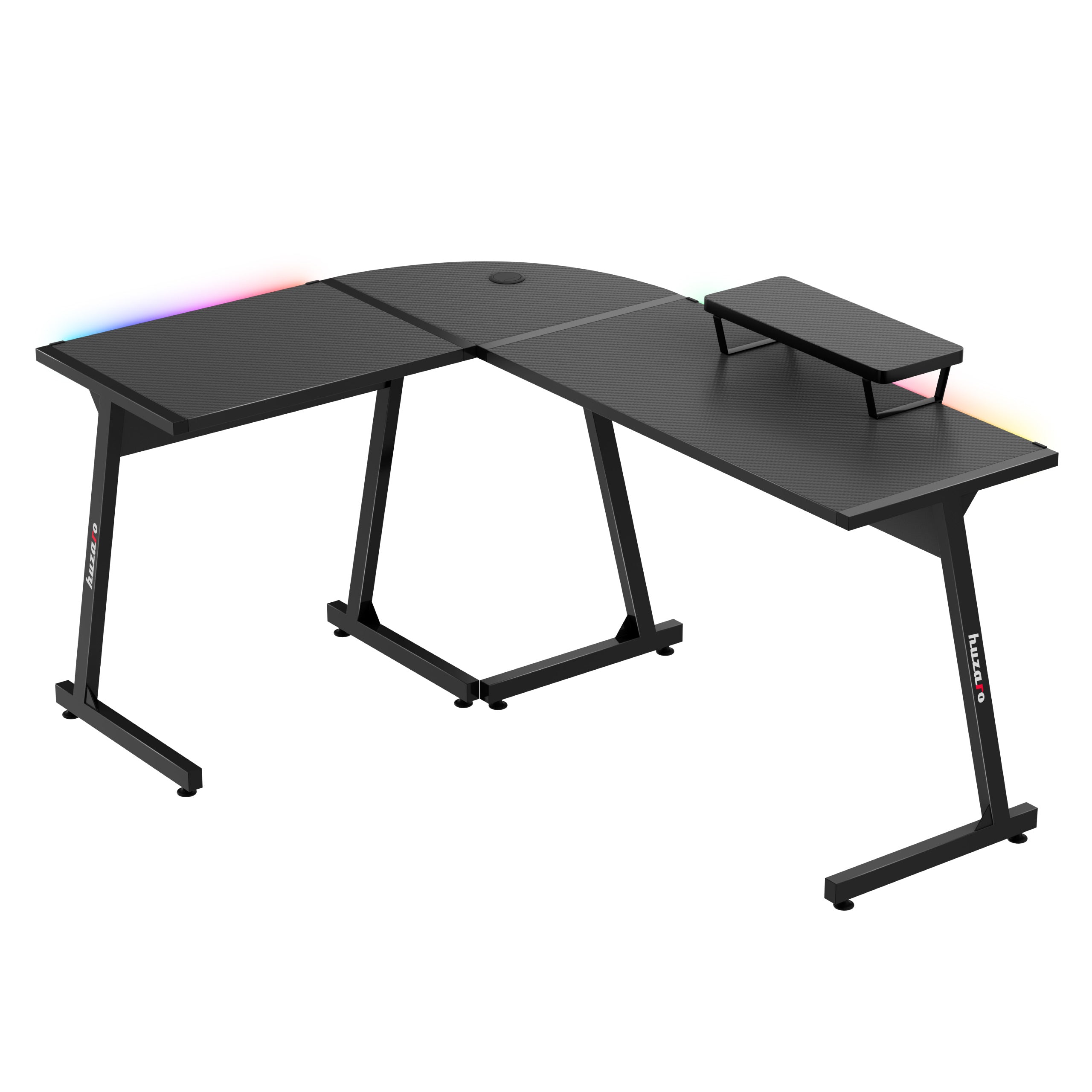 HUZARO HERO 6.0 Black RGB Smart gamingbureau 147 cm