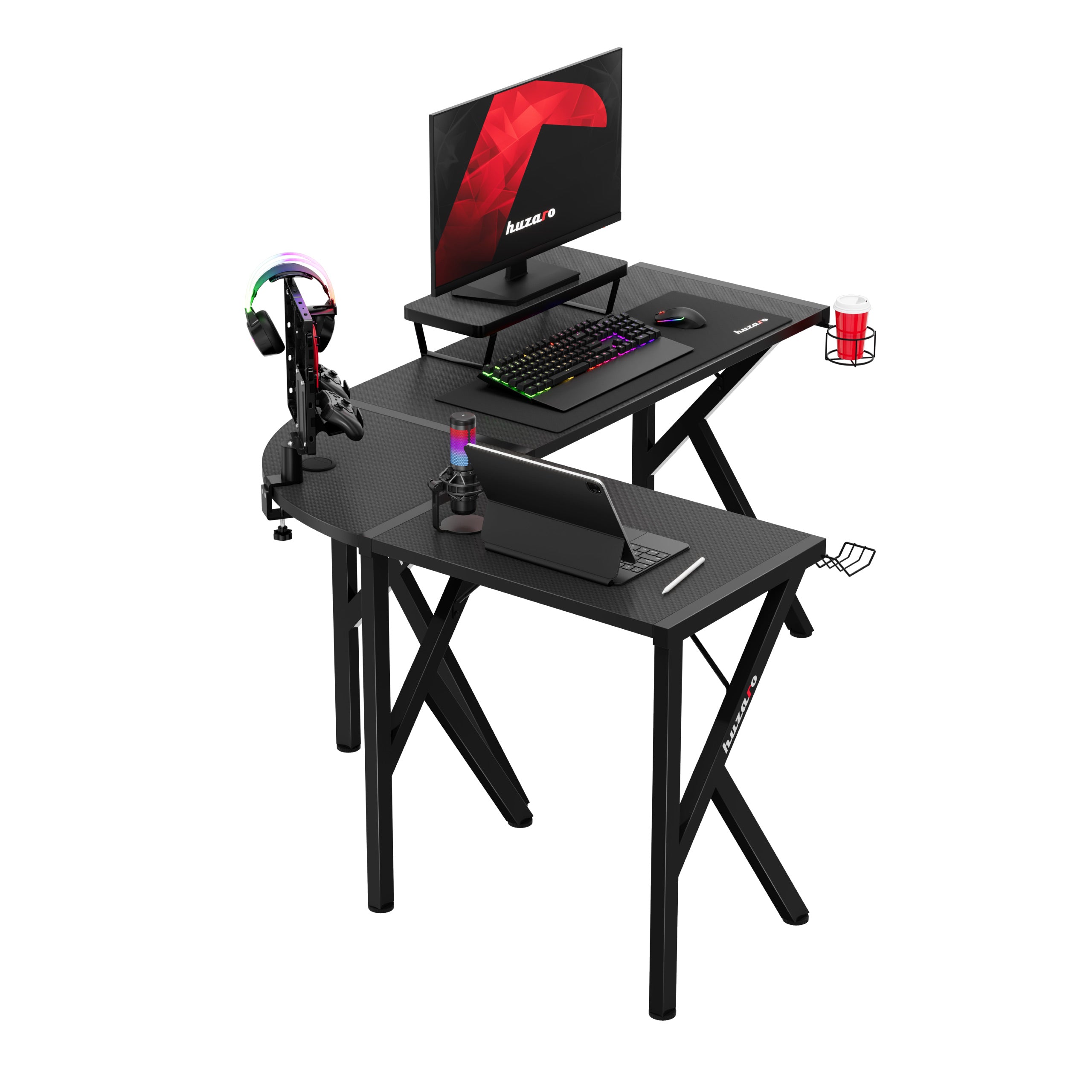 Huzaro Hero 6.3 Black gamingbureau, 154 cm