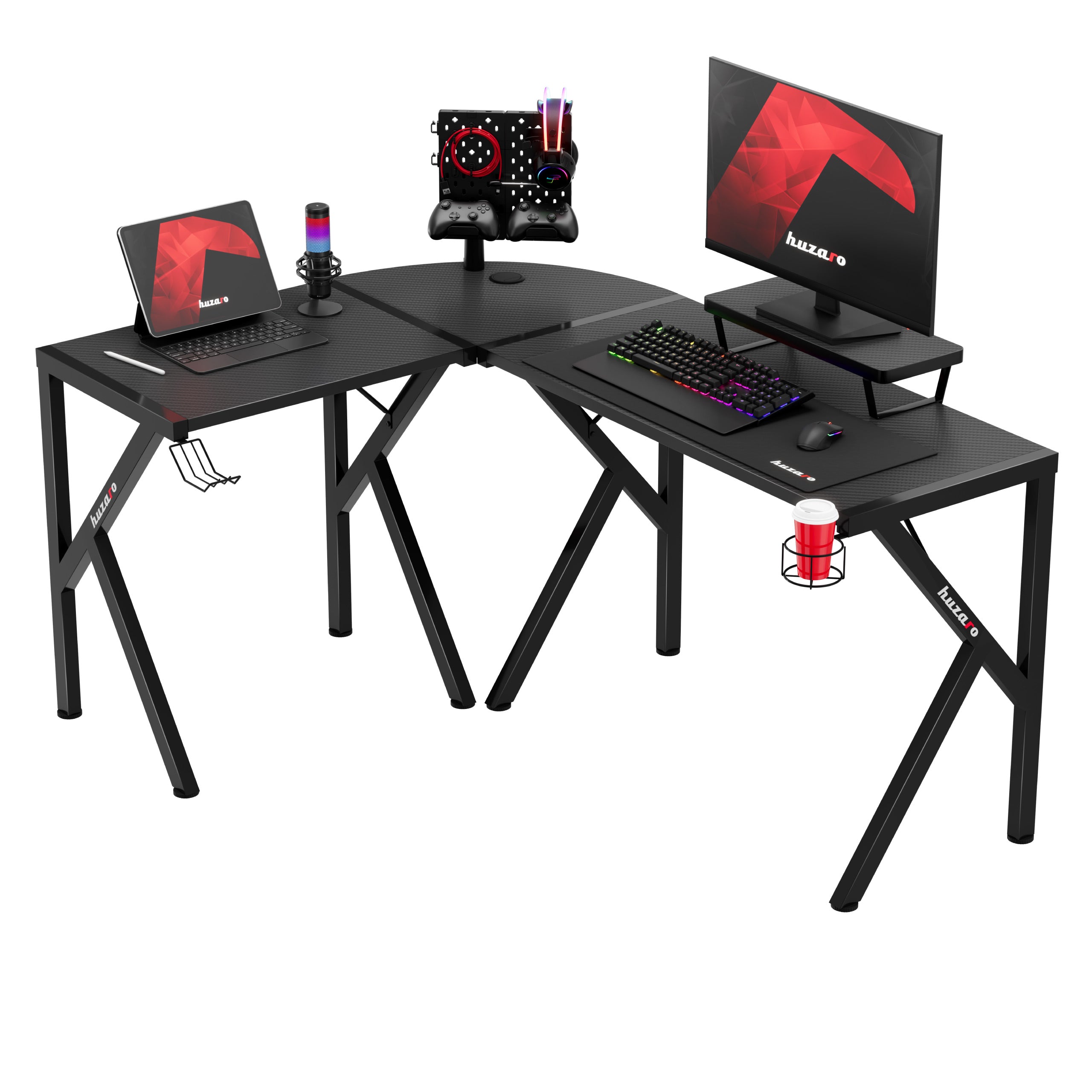 Huzaro Hero 6.3 Black gamingbureau, 154 cm