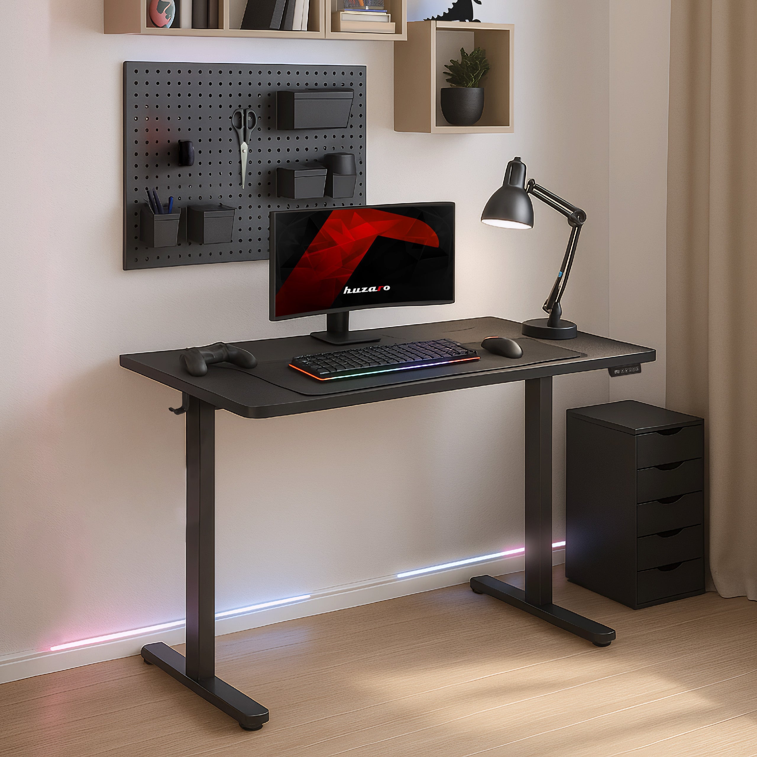 Huzaro Hero 7.9 Black elektrisch verstelbaar bureau, 100 cm