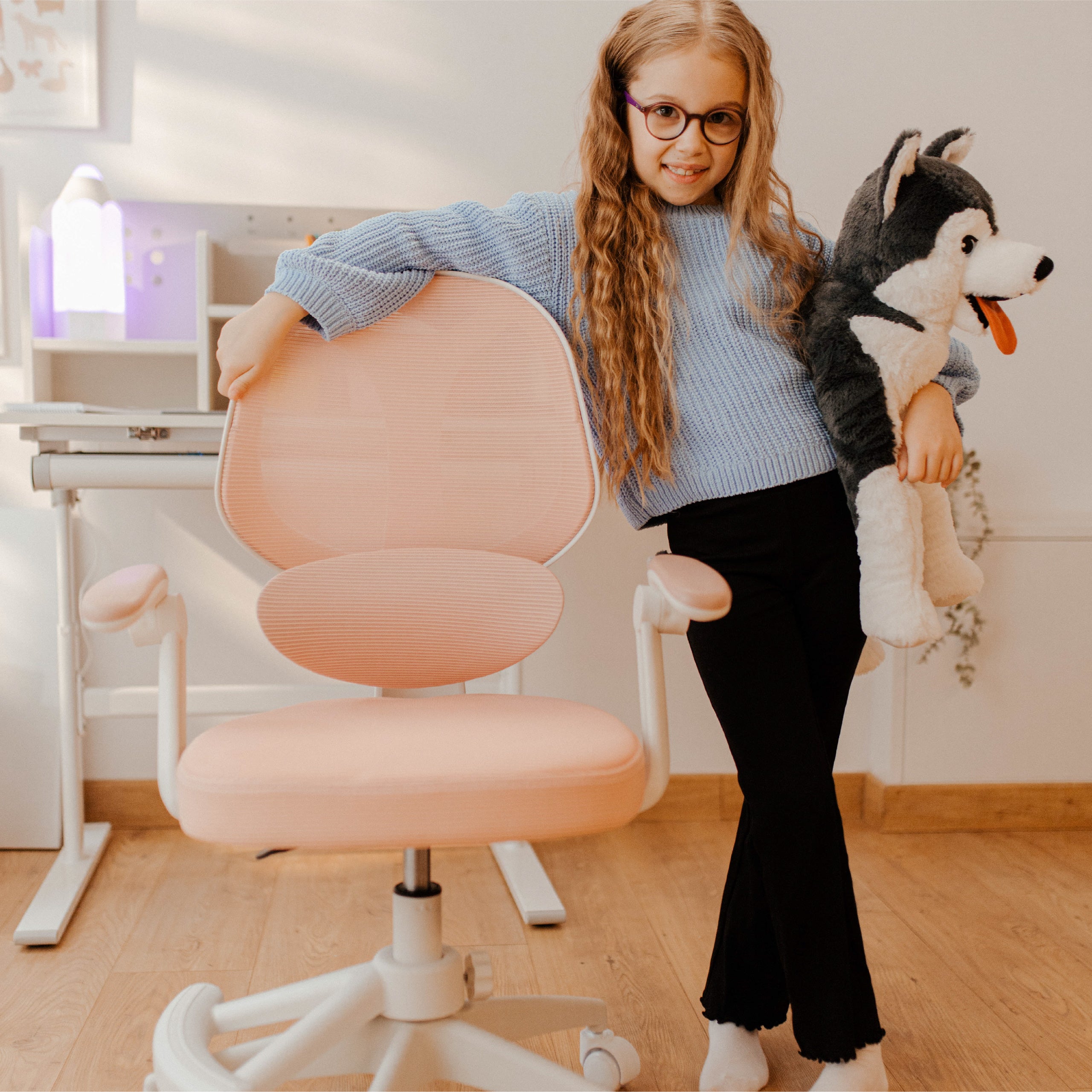 Mark Adler Junior 4.5 Pink bureaustoel voor kinderen