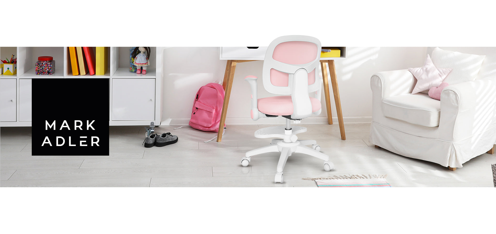 Mark Adler JUNIOR 5.0 Pink draaistoel