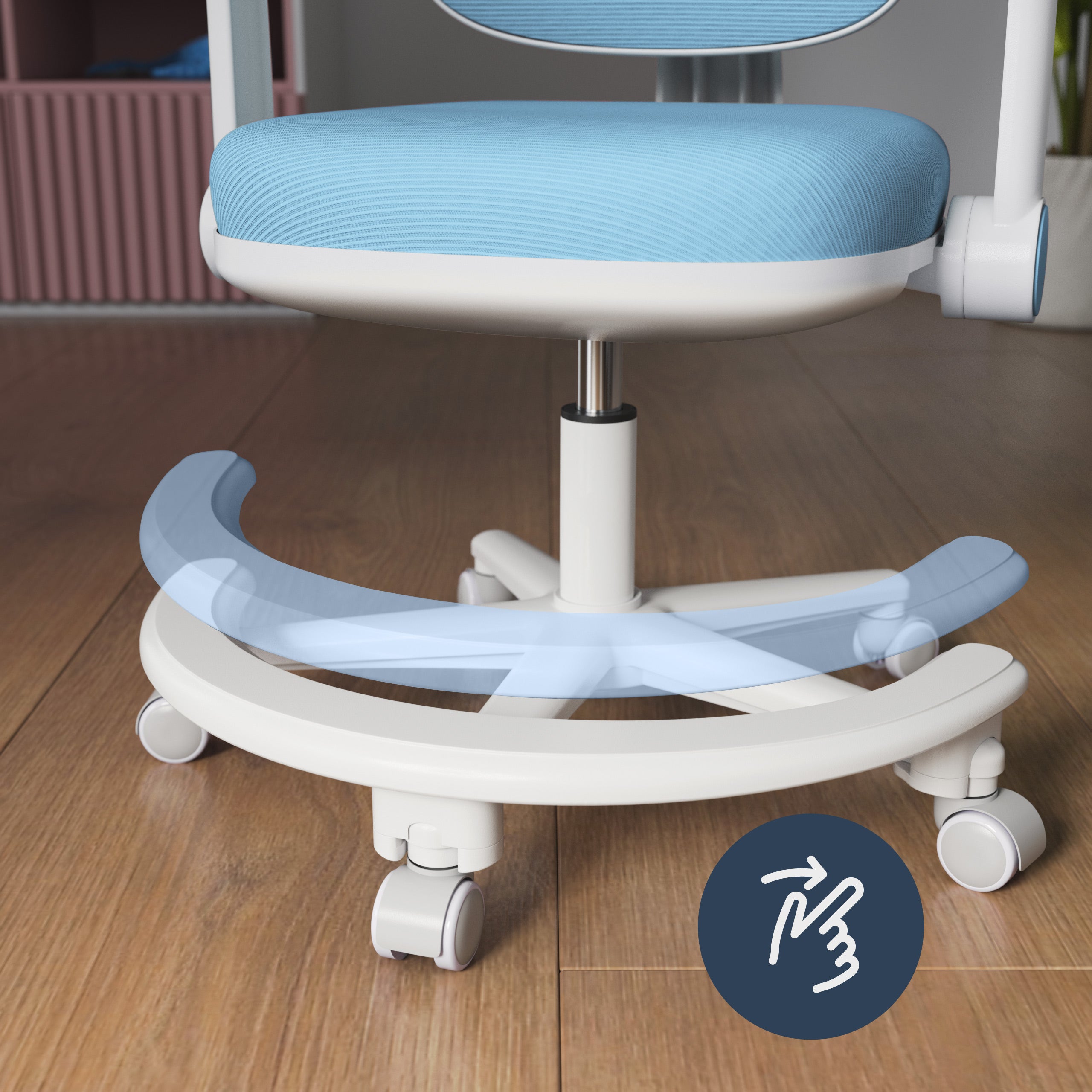Ergonomische bureaustoel voor kinderen: Mark Adler Junior 3.6 Blue