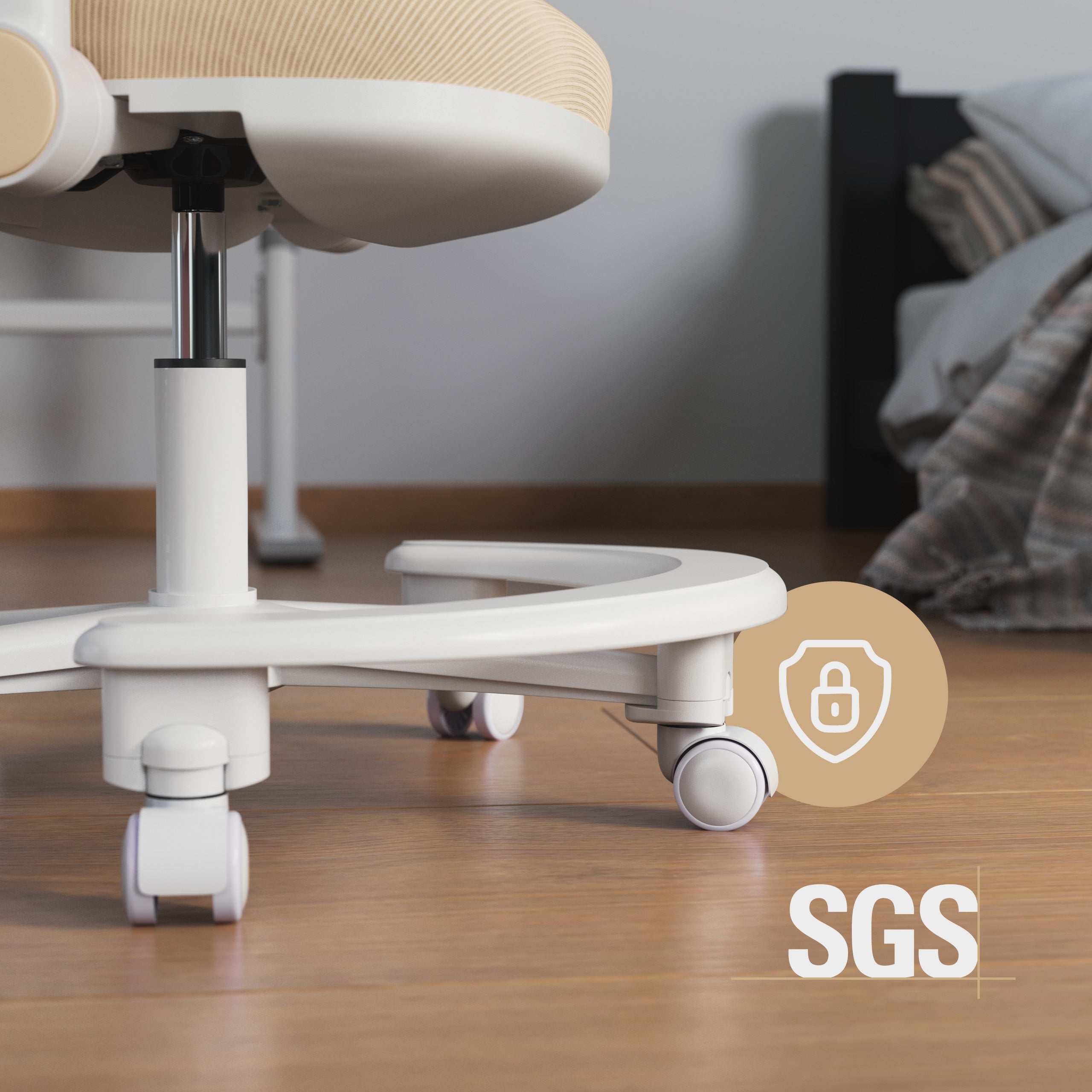 Ergonomische bureaustoel voor kinderen: Mark Adler Junior 3.6 Beige