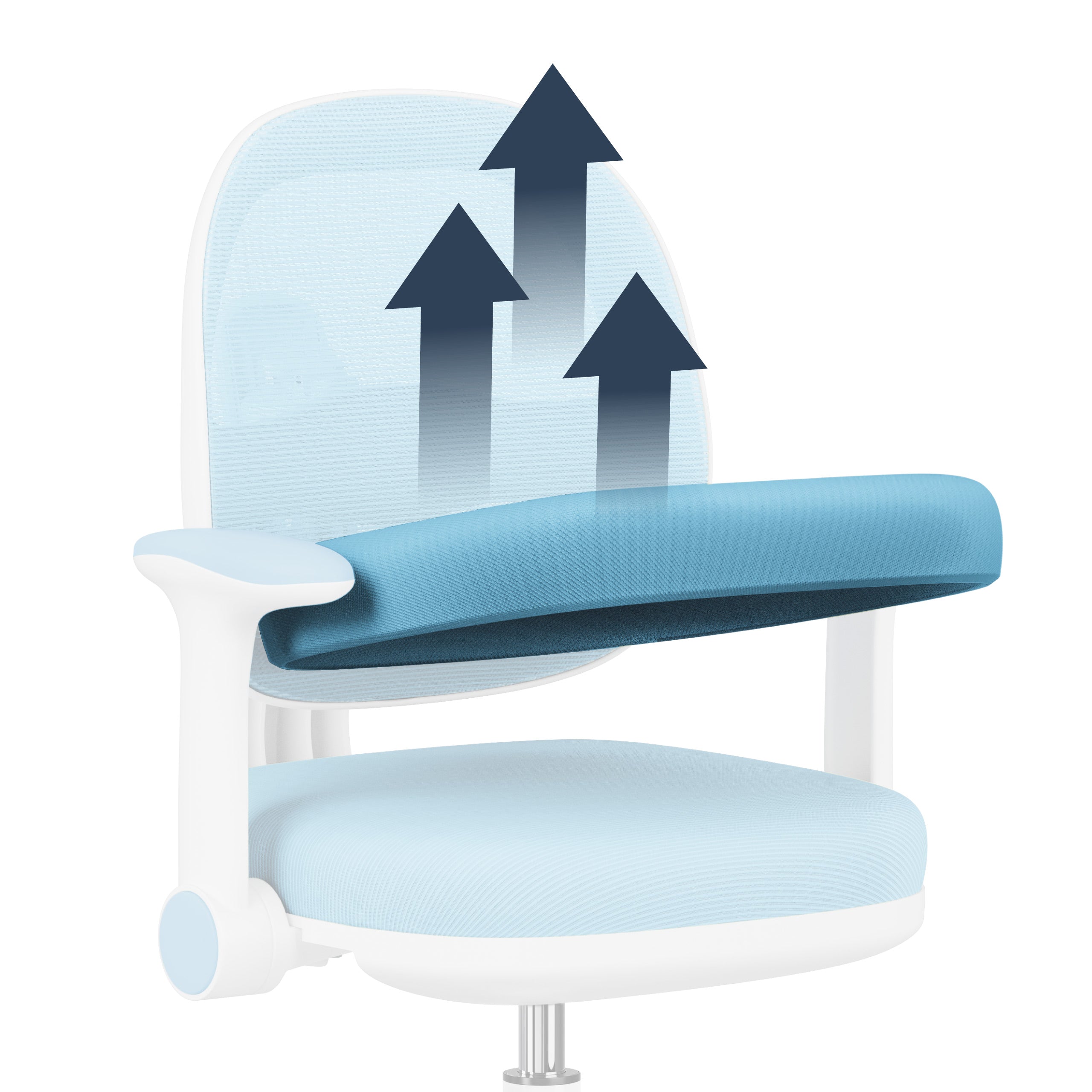 Ergonomische bureaustoel voor kinderen: Mark Adler Junior 3.6 Blue
