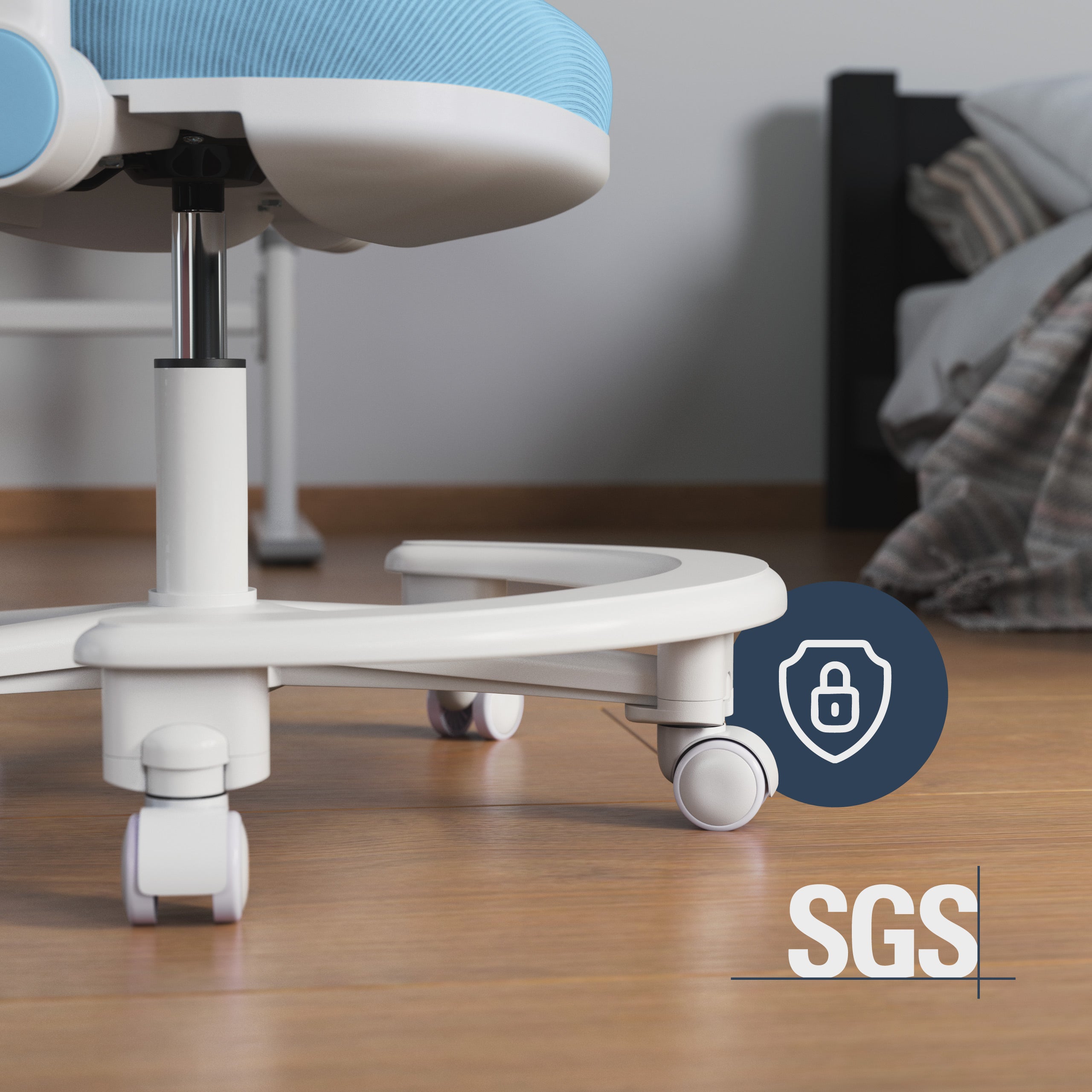 Ergonomische bureaustoel voor kinderen: Mark Adler Junior 3.6 Blue