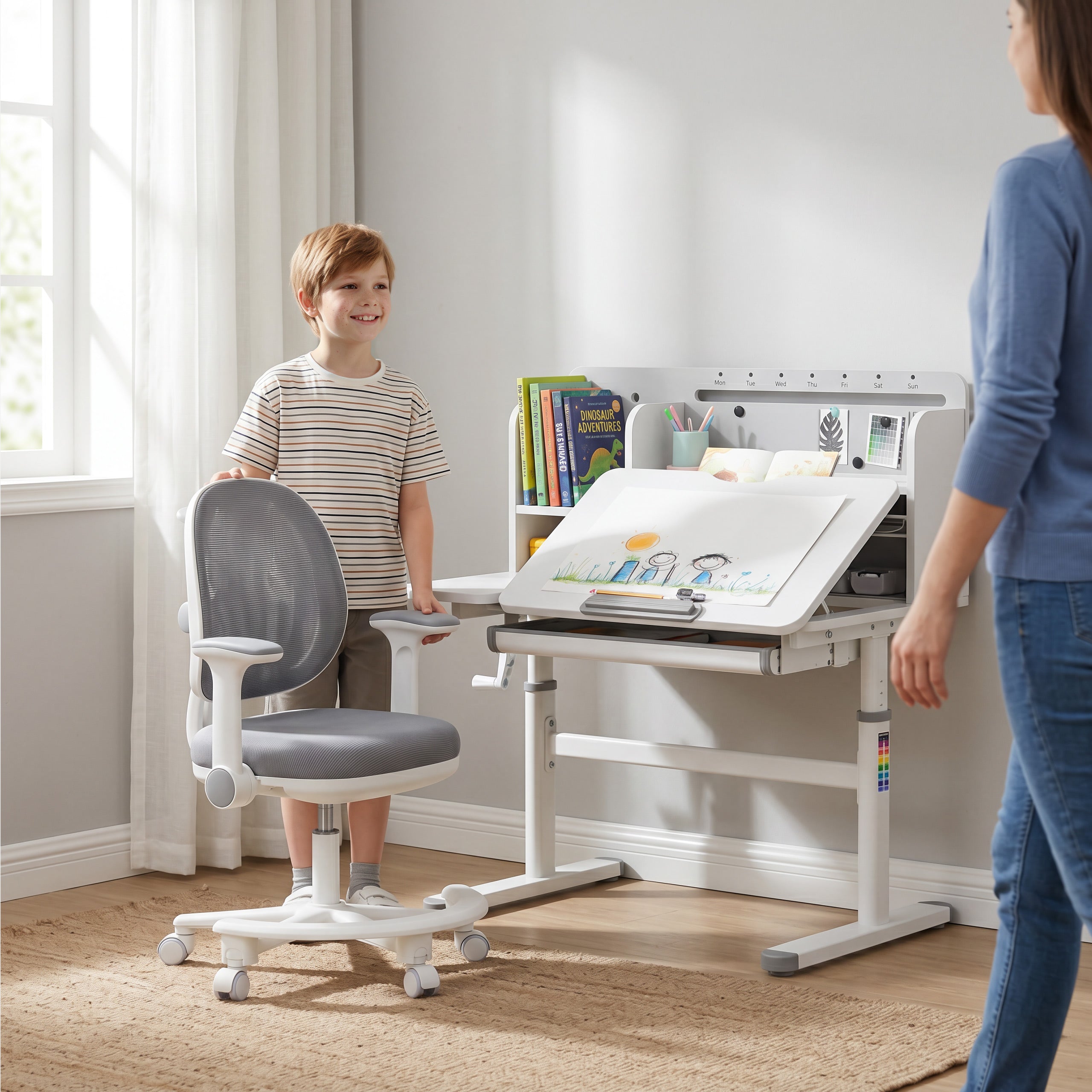 Ergonomische bureaustoel voor kinderen: Mark Adler Junior 3.6 Grey