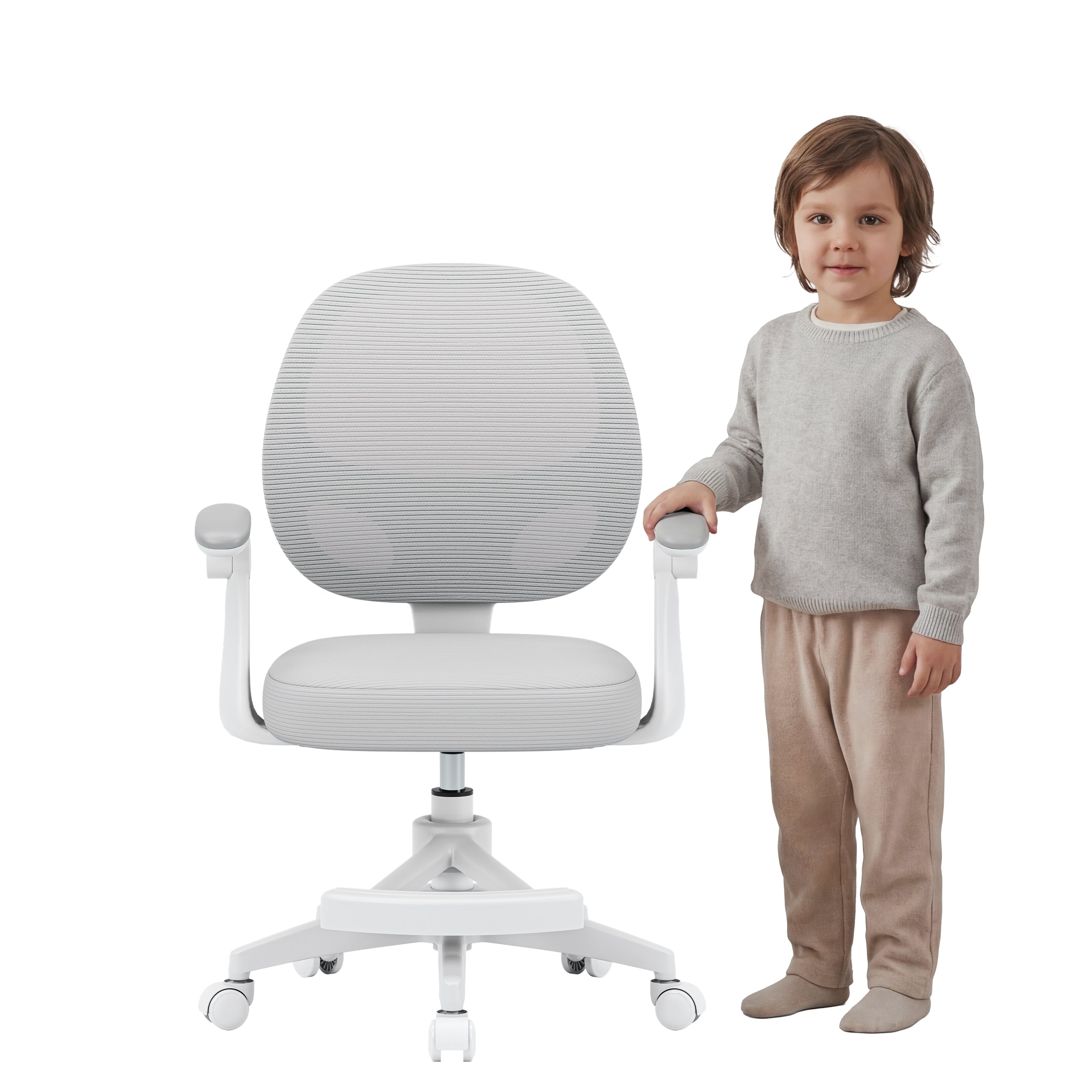 Mark Adler Junior 3.1 Grey draaistoel voor kinderen