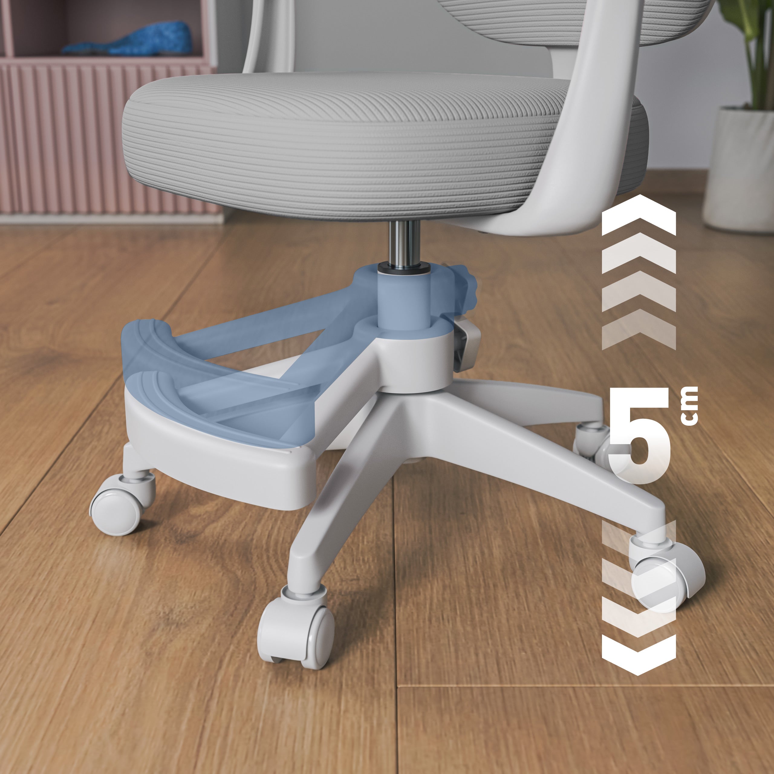 Mark Adler Junior 3.1 Grey draaistoel voor kinderen