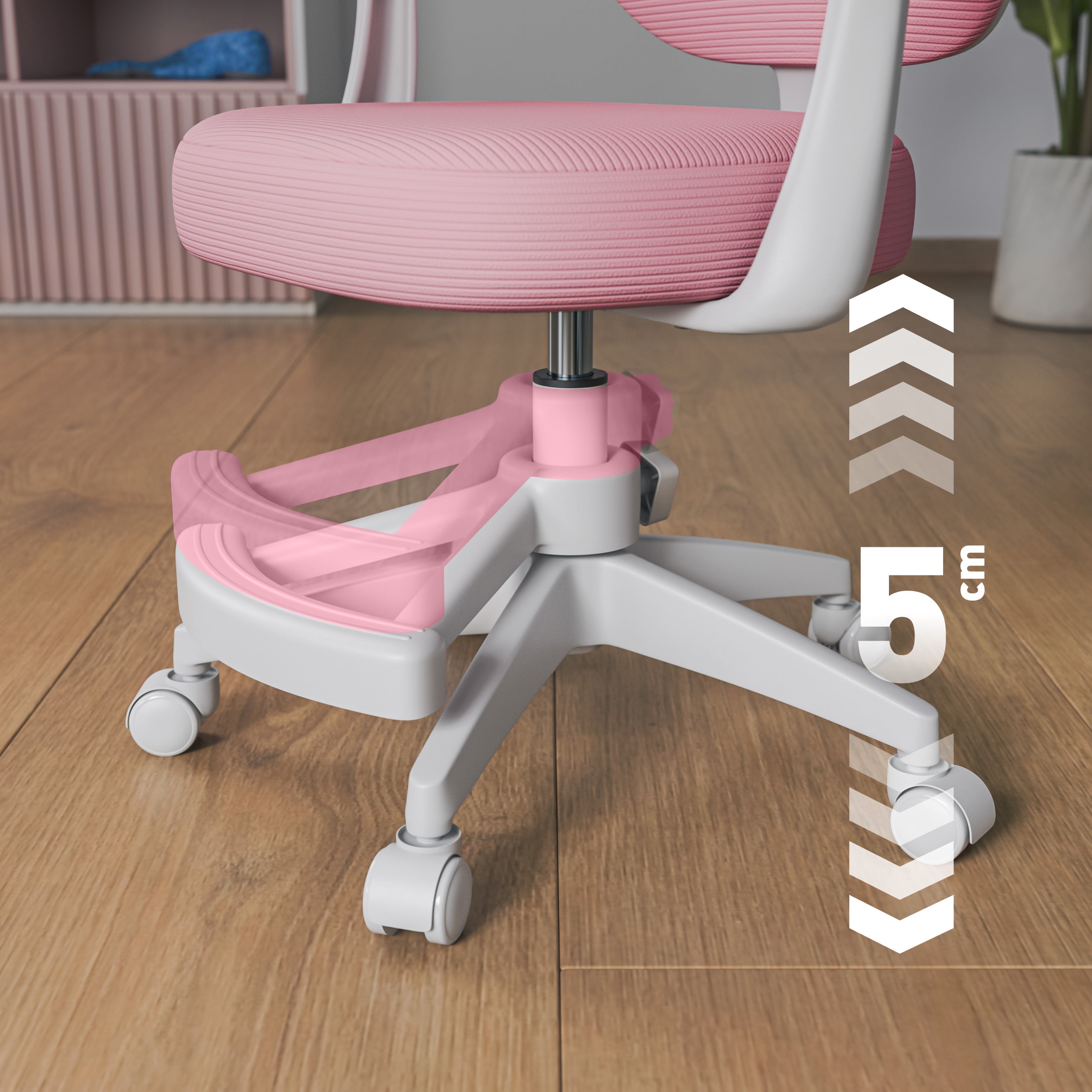 Mark Adler Junior 3.1 Pink draaistoel voor kinderen
