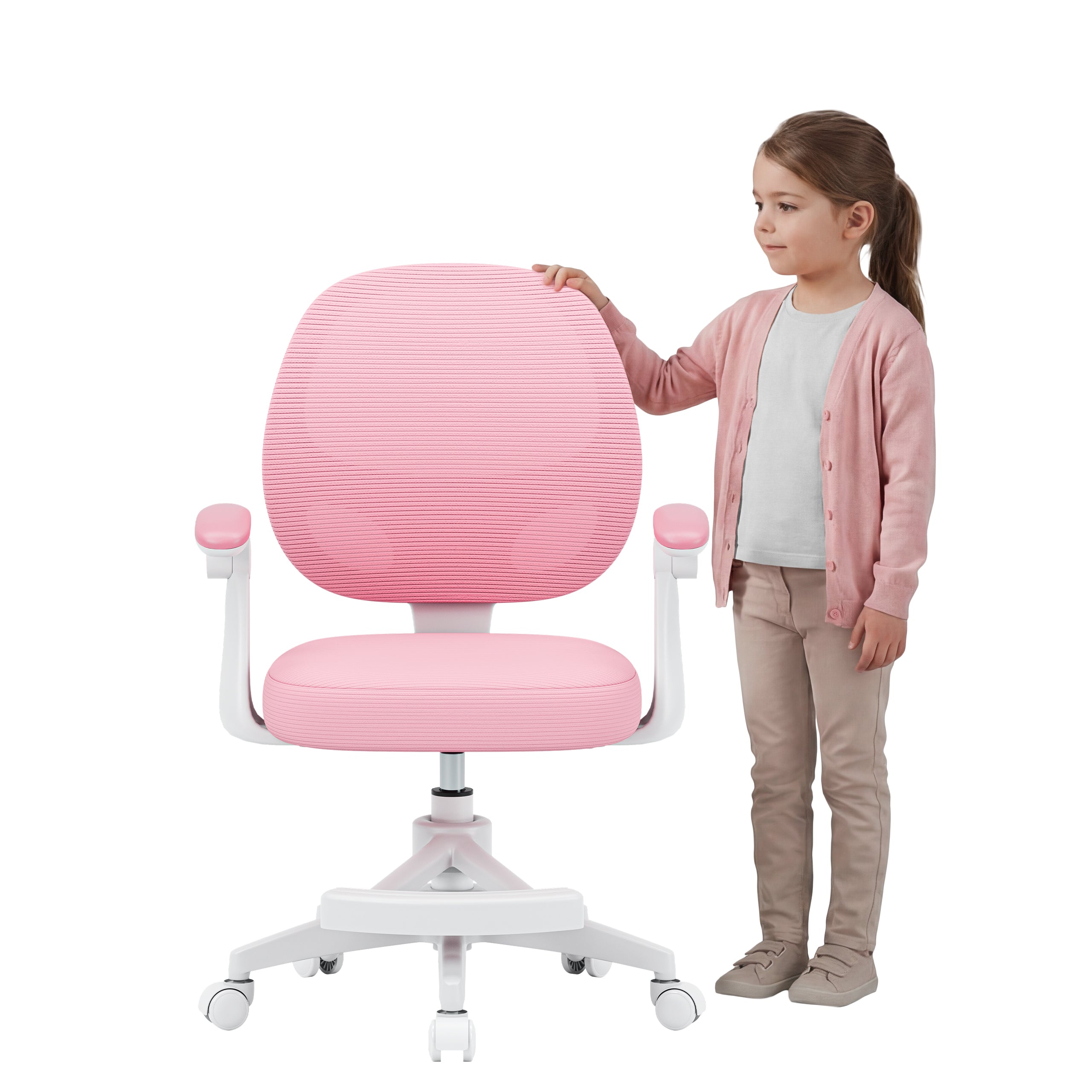 Mark Adler Junior 3.1 Pink draaistoel voor kinderen