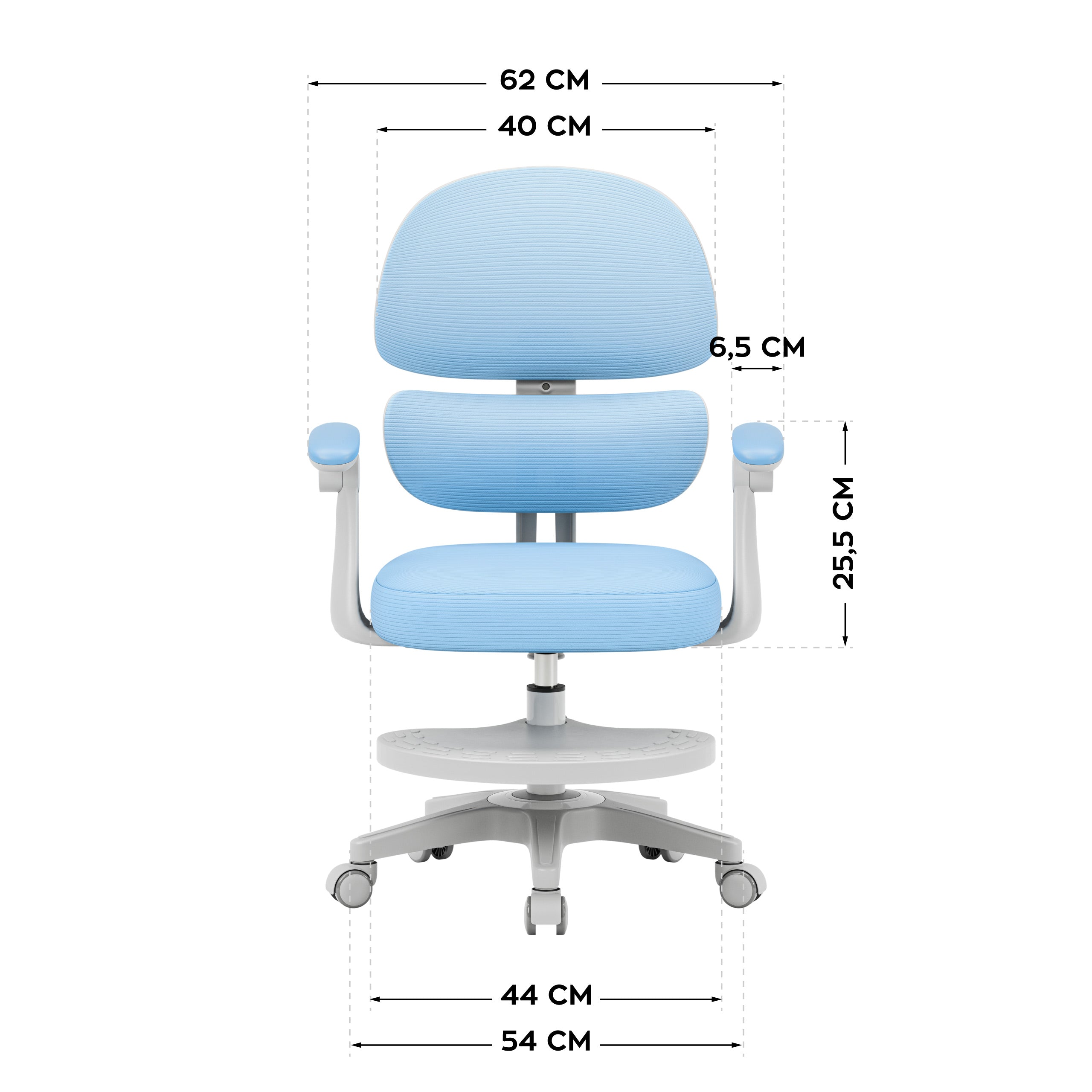 Ergonomische kinderfauteuil Mark Adler Junior 4.4 Blue