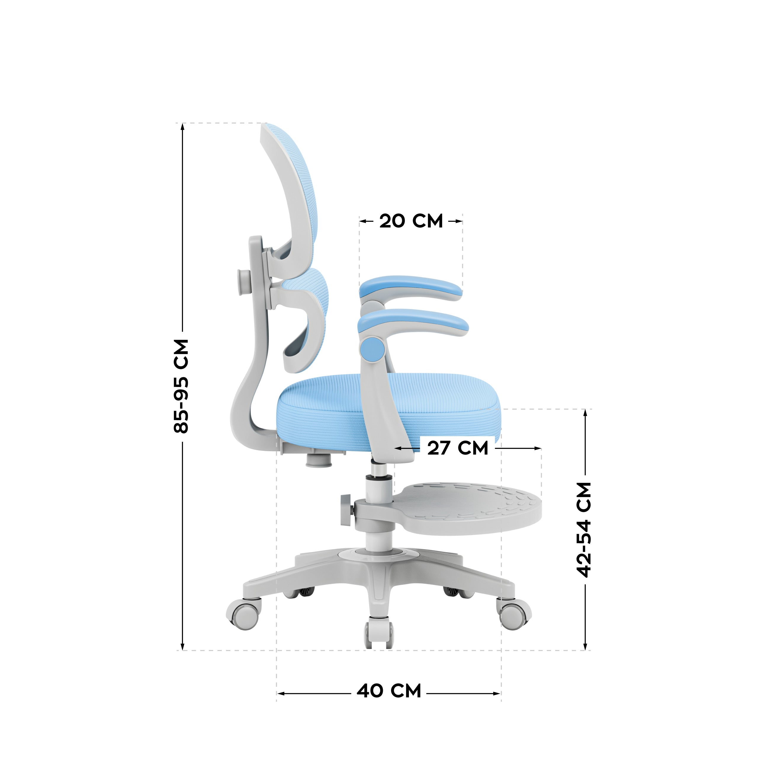 Ergonomische kinderfauteuil Mark Adler Junior 4.4 Blue