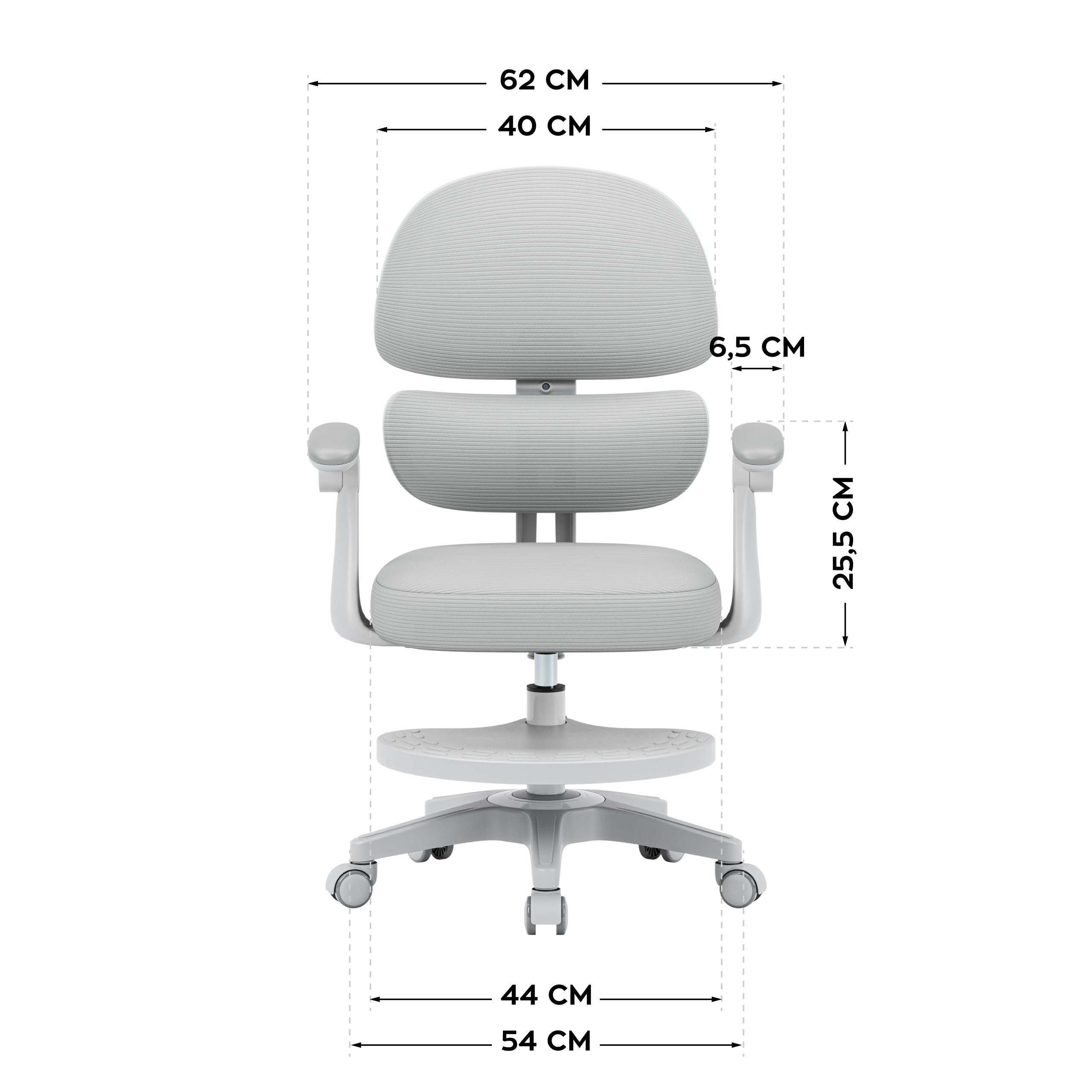Ergonomische kinderfauteuil Mark Adler Junior 4.4 Grey