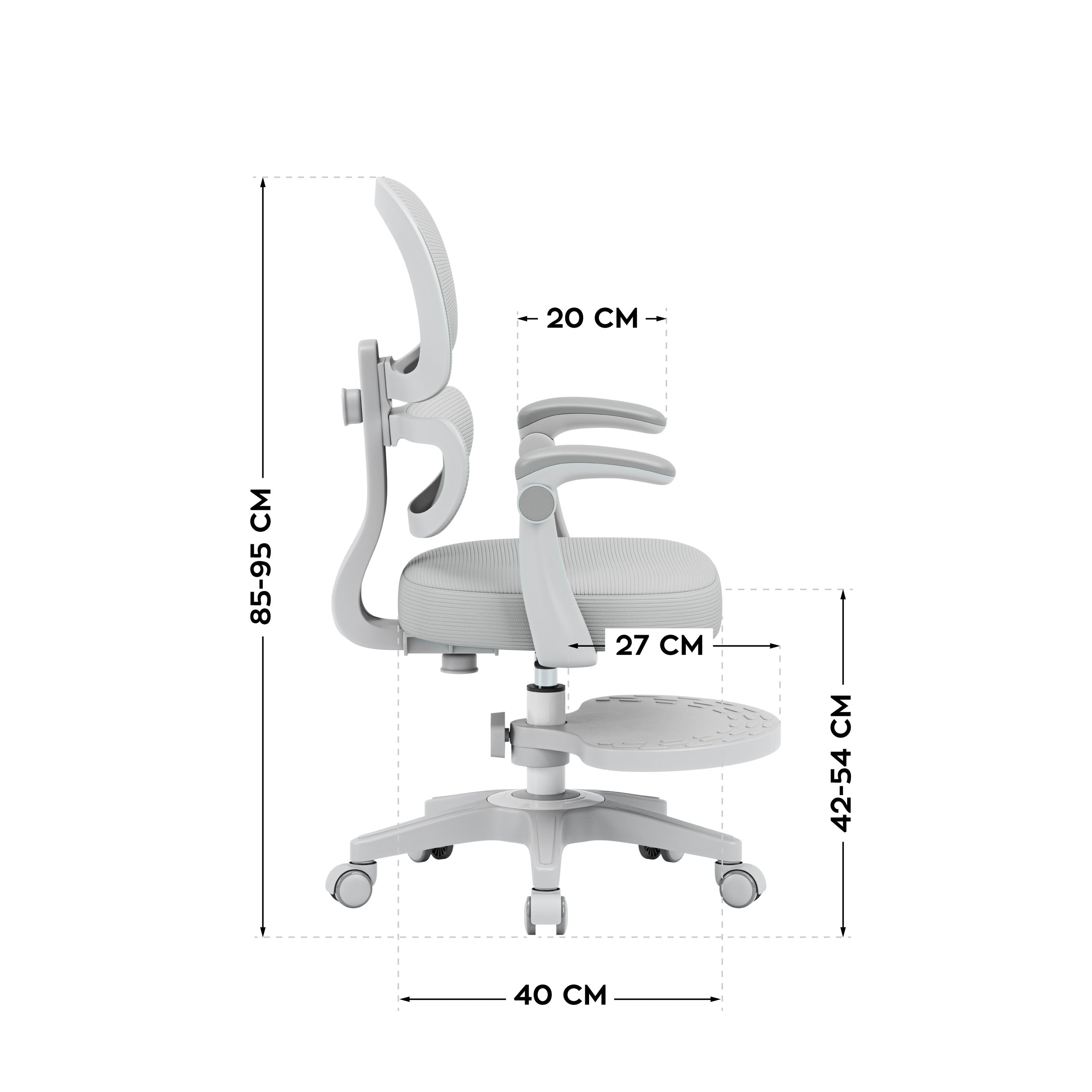 Ergonomische kinderfauteuil Mark Adler Junior 4.4 Grey
