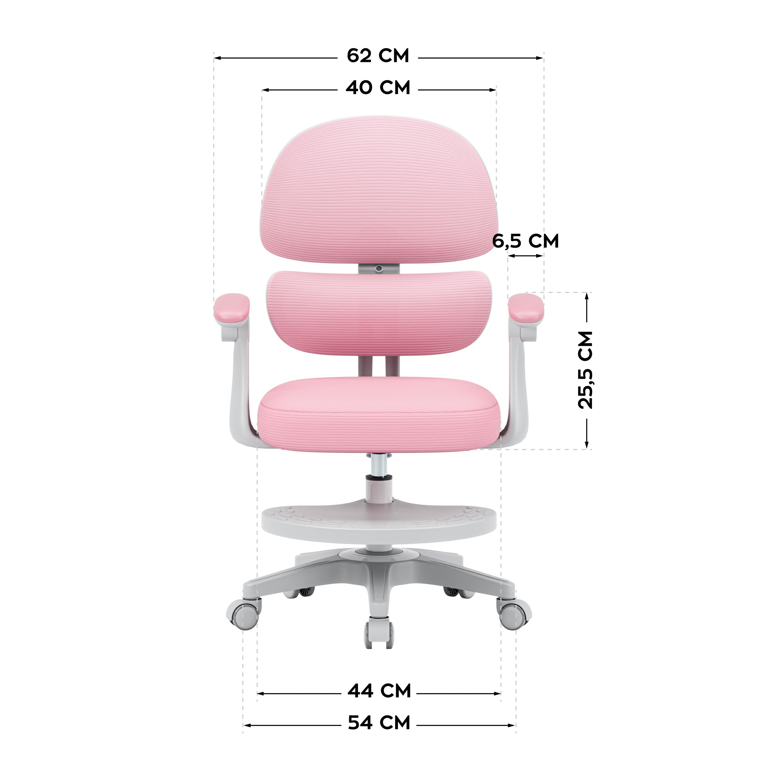 Ergonomische kinderfauteuil Mark Adler Junior 4.4 Pink