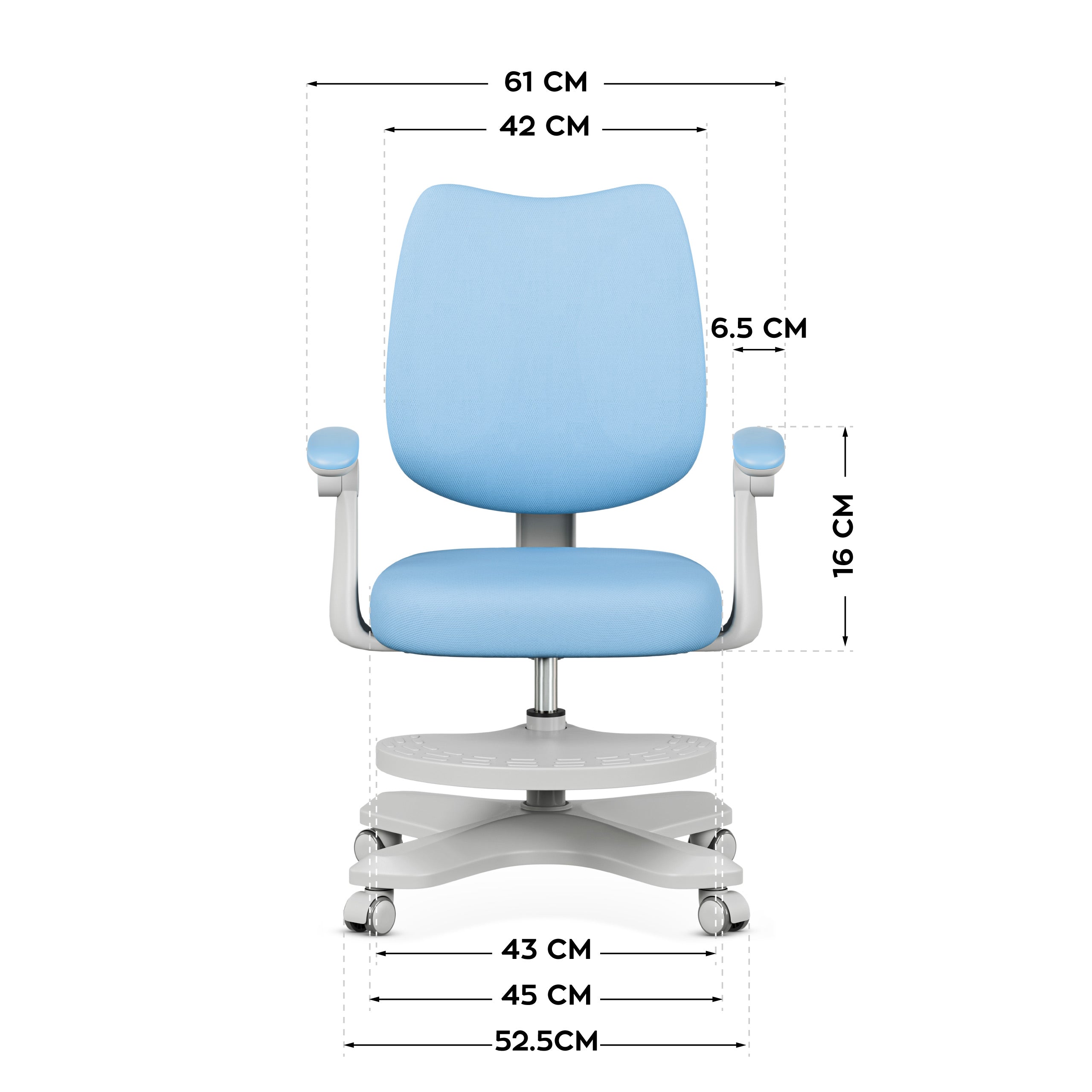 Ergonomische kinderfauteuil Mark Adler Junior 4.6 Blue