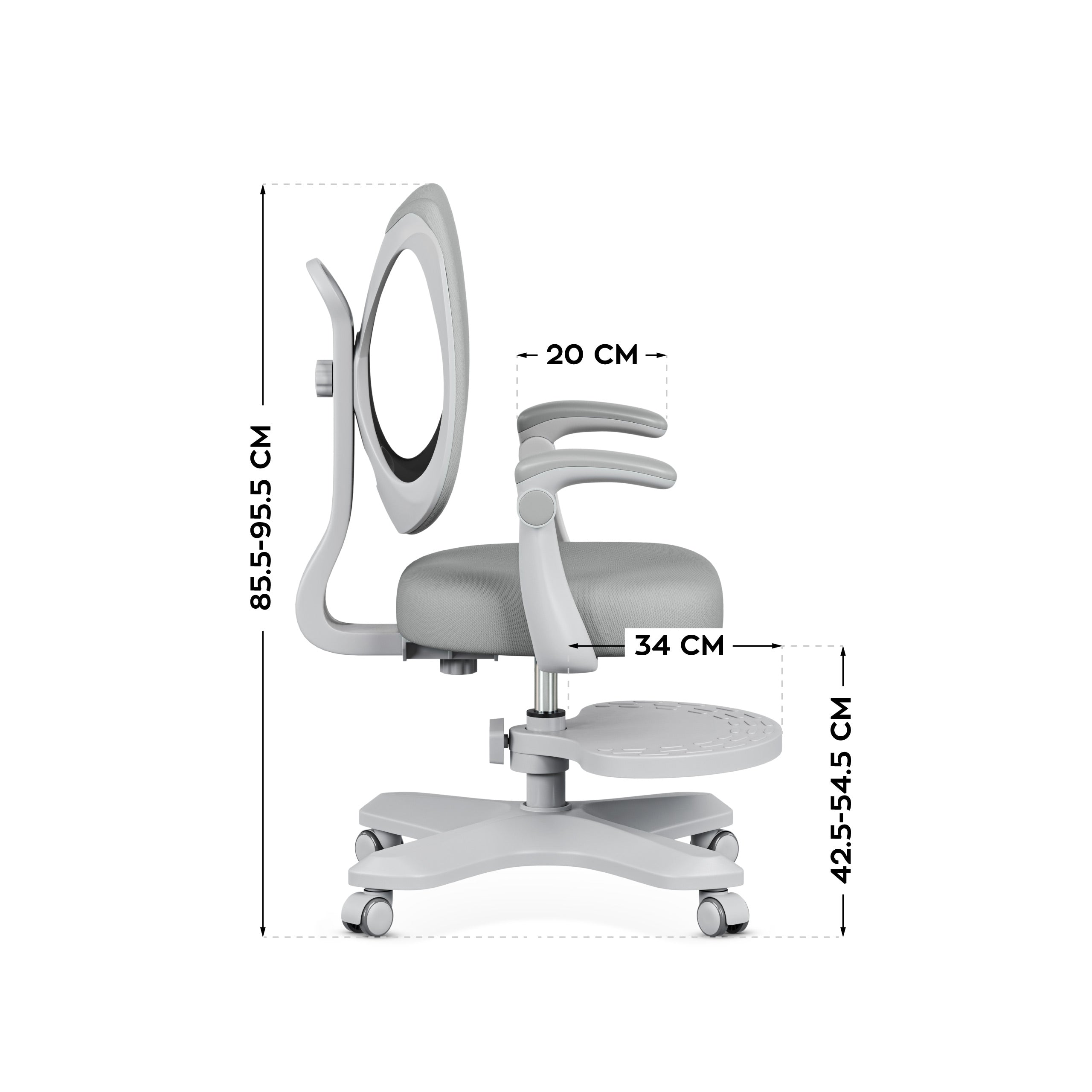 Ergonomische kinderfauteuil Mark Adler Junior 4.6 Grey