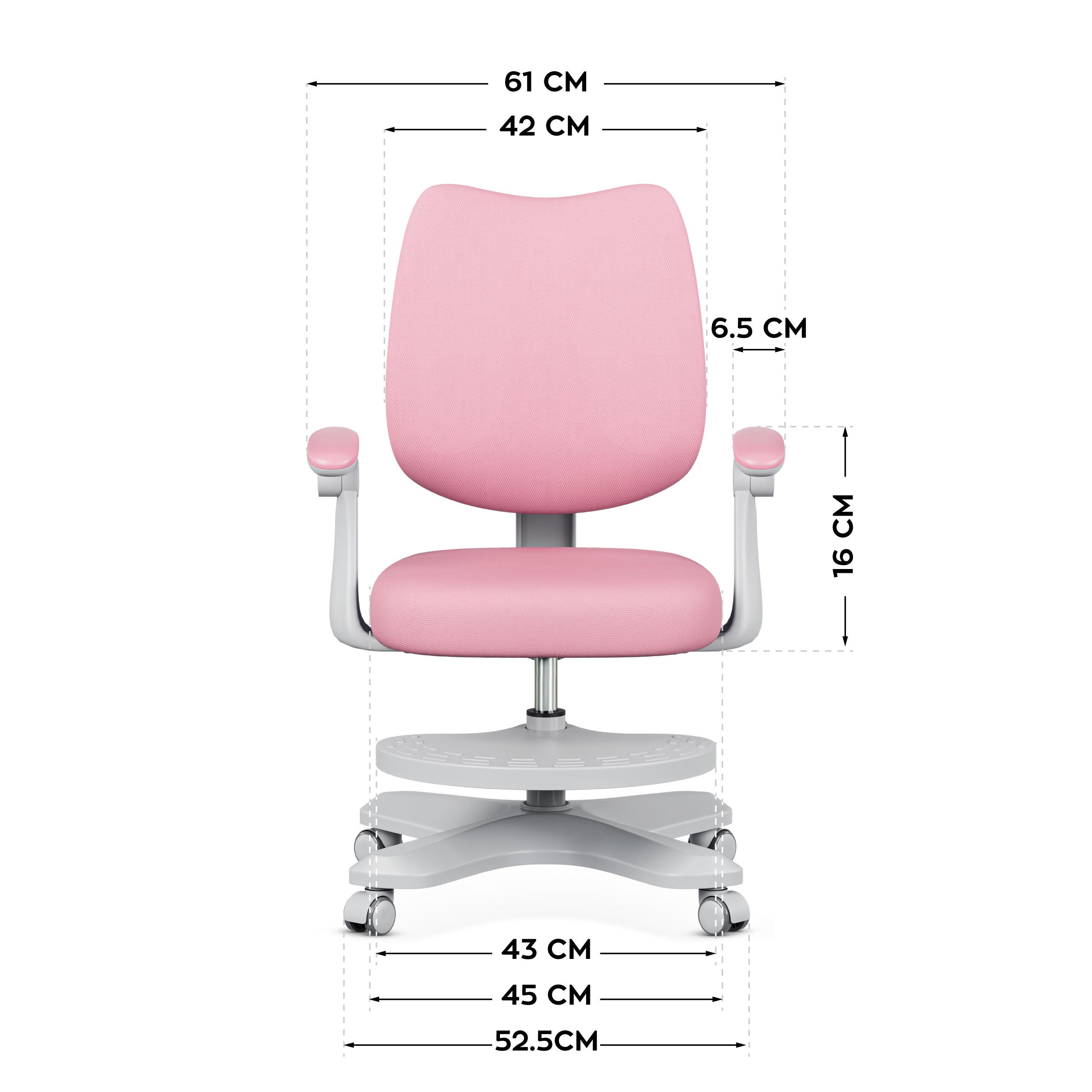 Ergonomische kinderfauteuil Mark Adler Junior 4.6 Pink