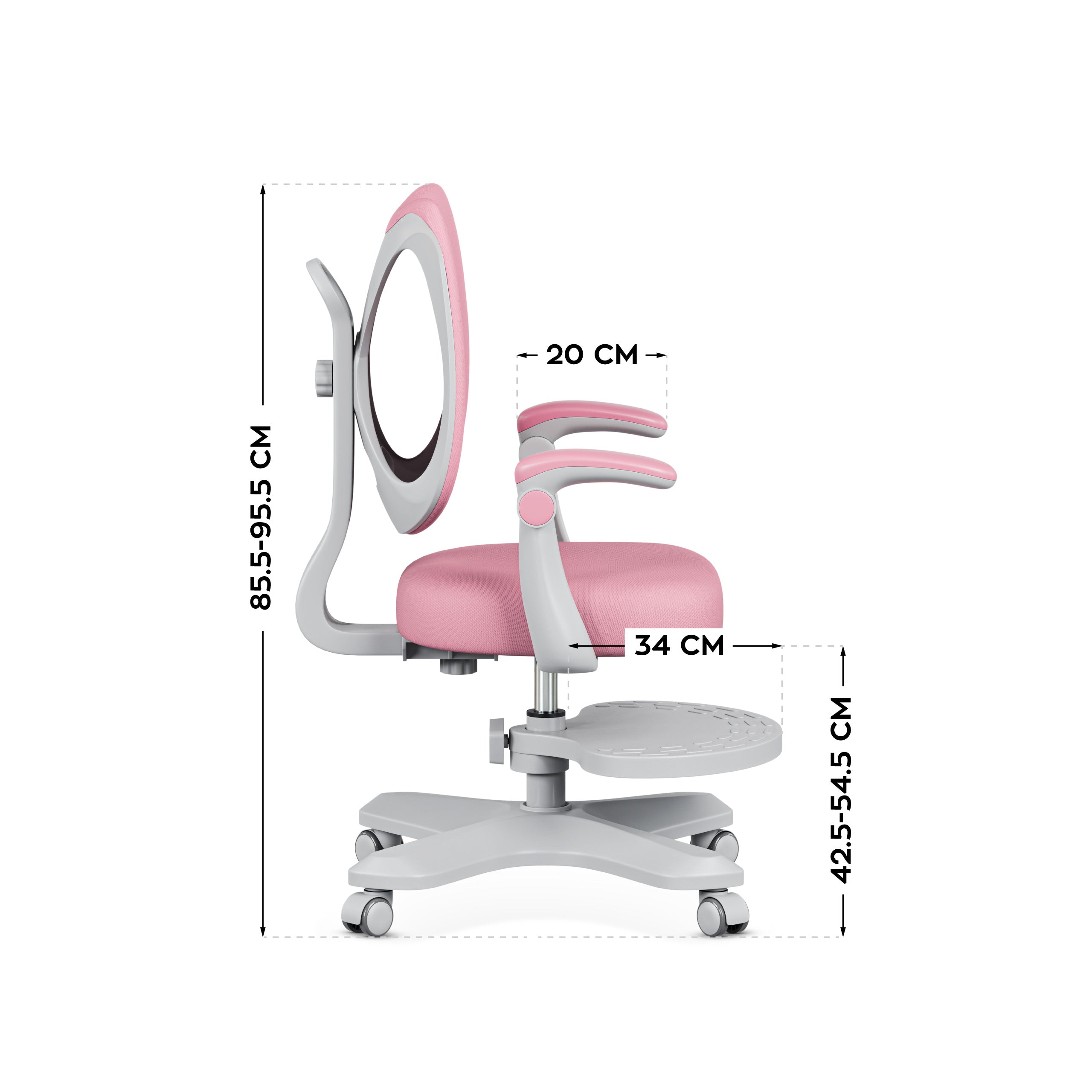 Ergonomische kinderfauteuil Mark Adler Junior 4.6 Pink