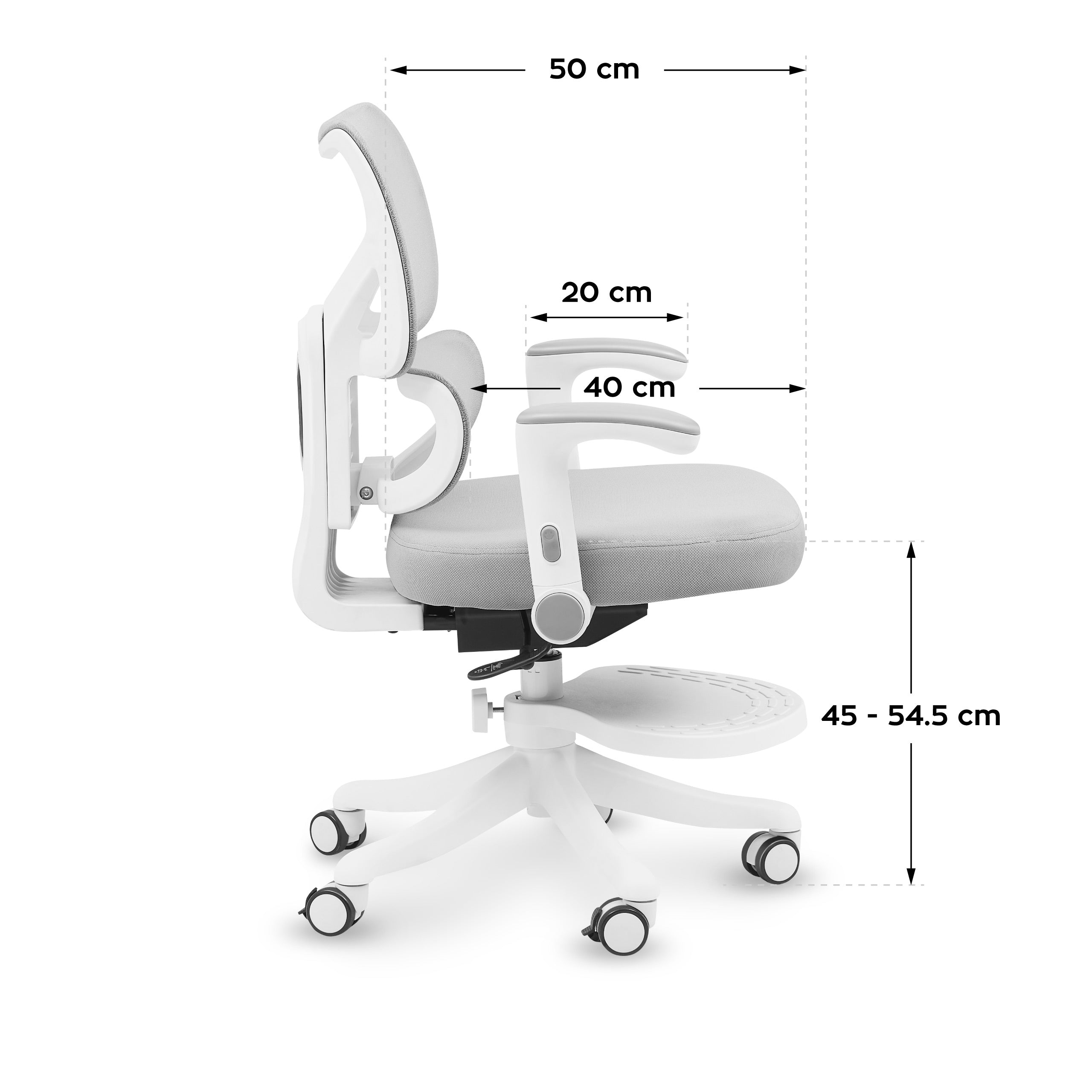 Mark Adler Junior 5.3 Grey draaistoel voor kinderen