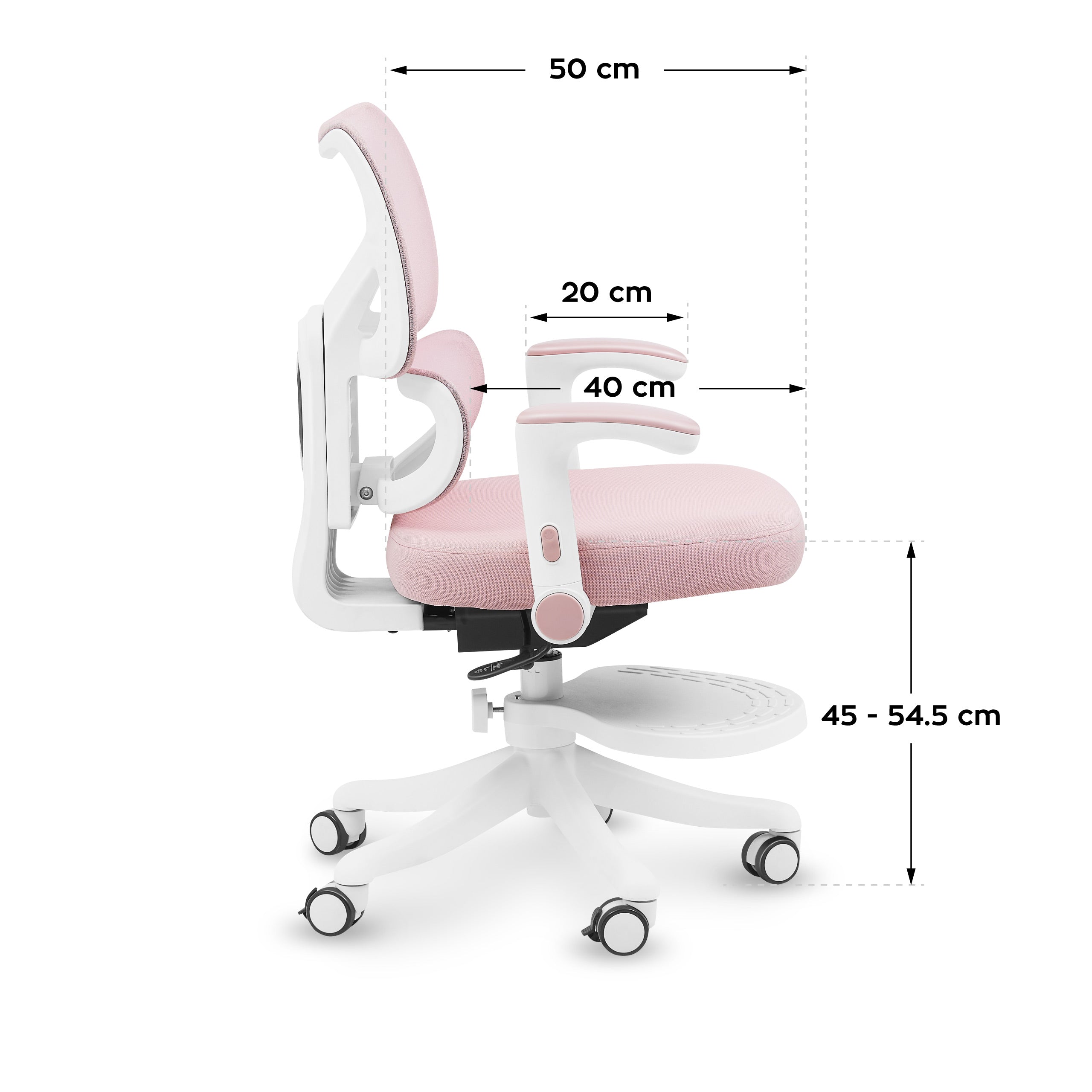 Mark Adler Junior 5.3 Pink draaistoel voor kinderen