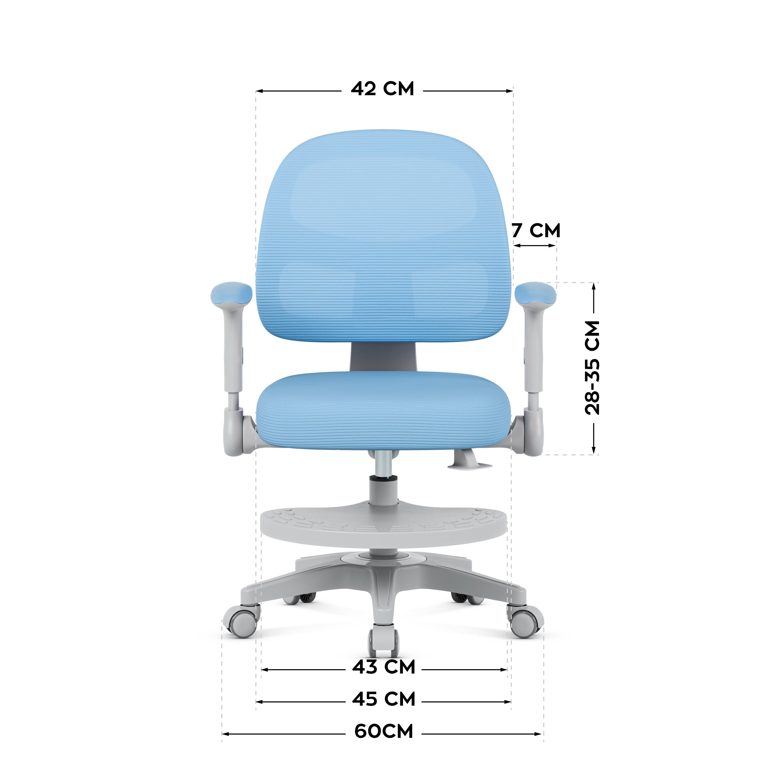 Mark Adler JUNIOR 5.0 Blue draaistoel