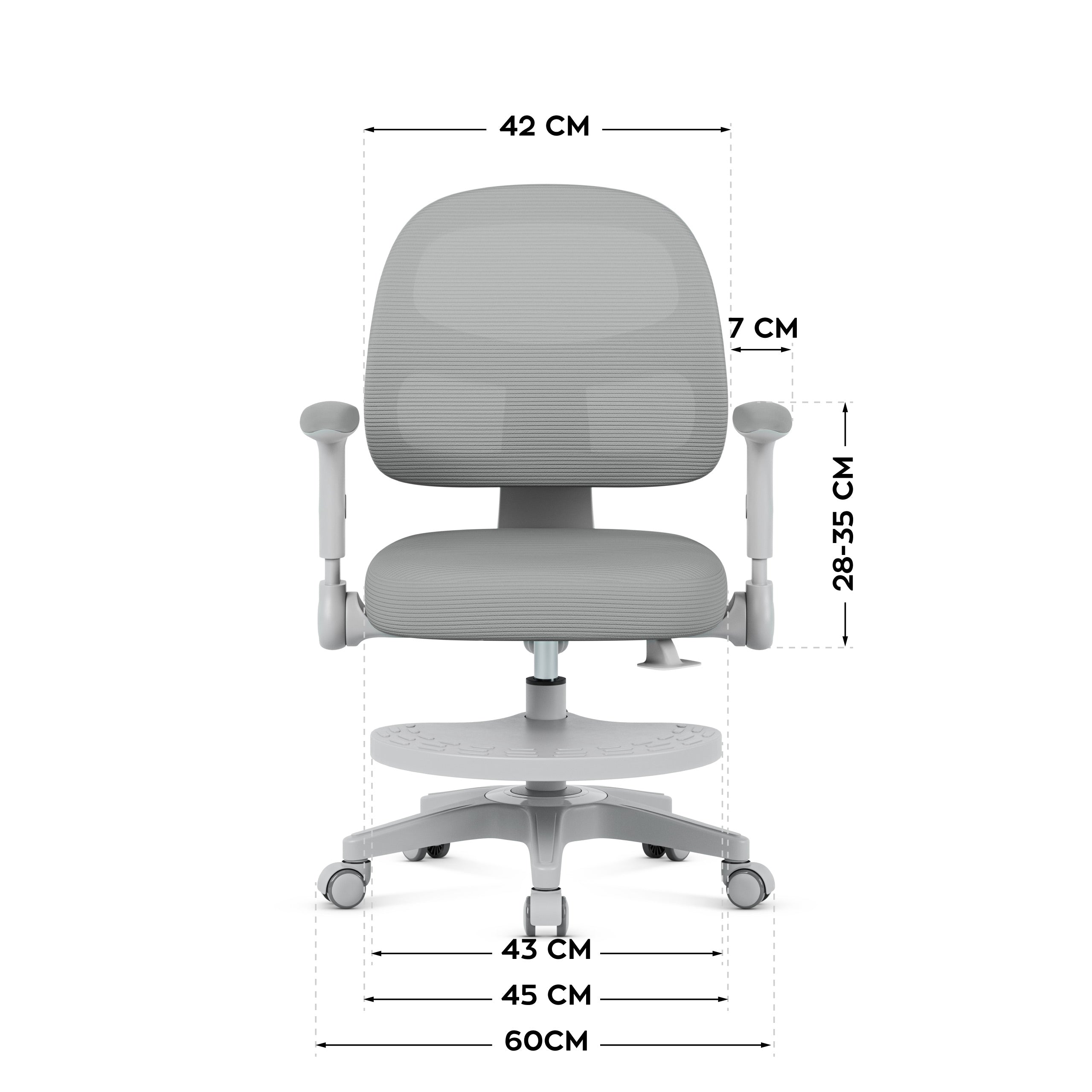 Mark Adler JUNIOR 5.0 Grey draaistoel