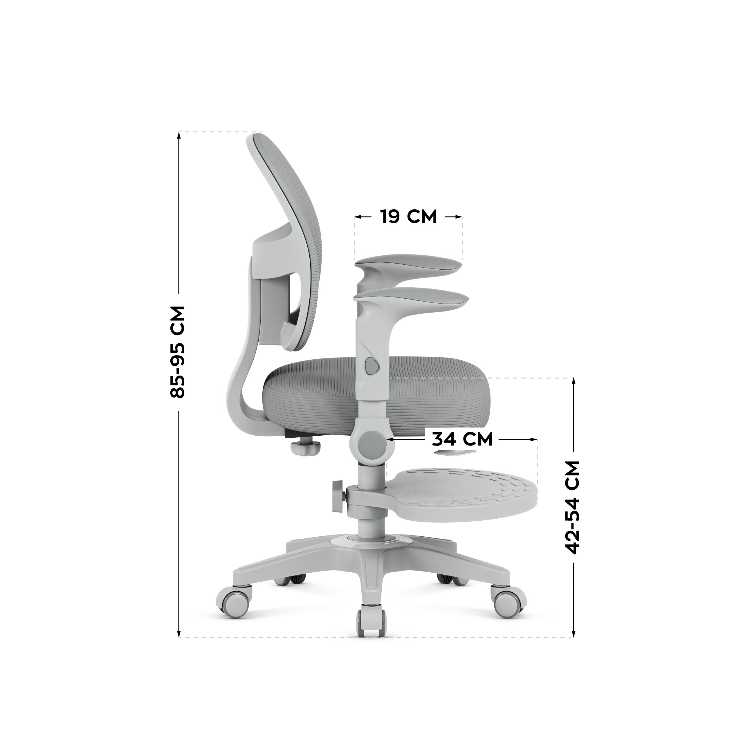 Mark Adler JUNIOR 5.0 Grey draaistoel