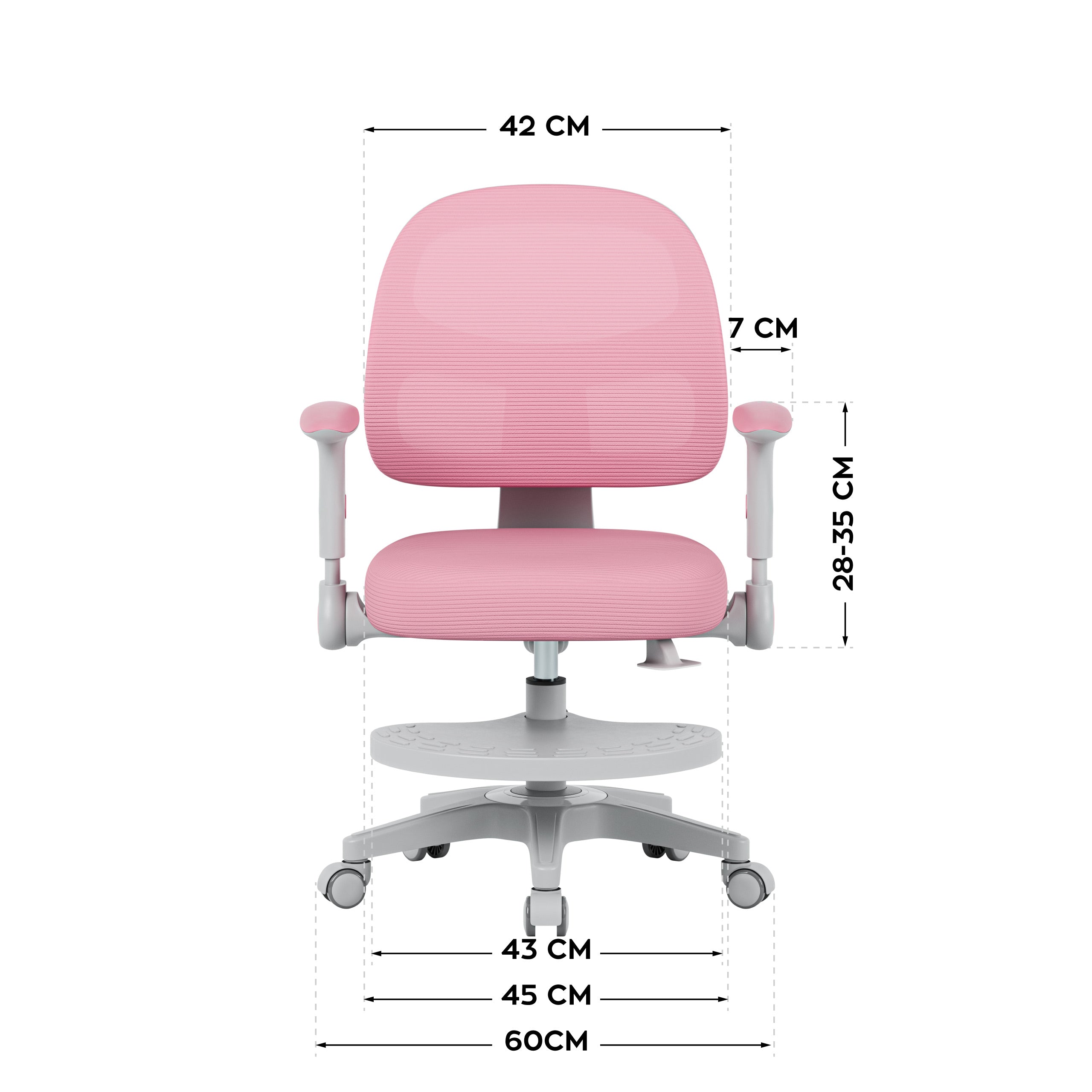 Mark Adler JUNIOR 5.0 Pink draaistoel
