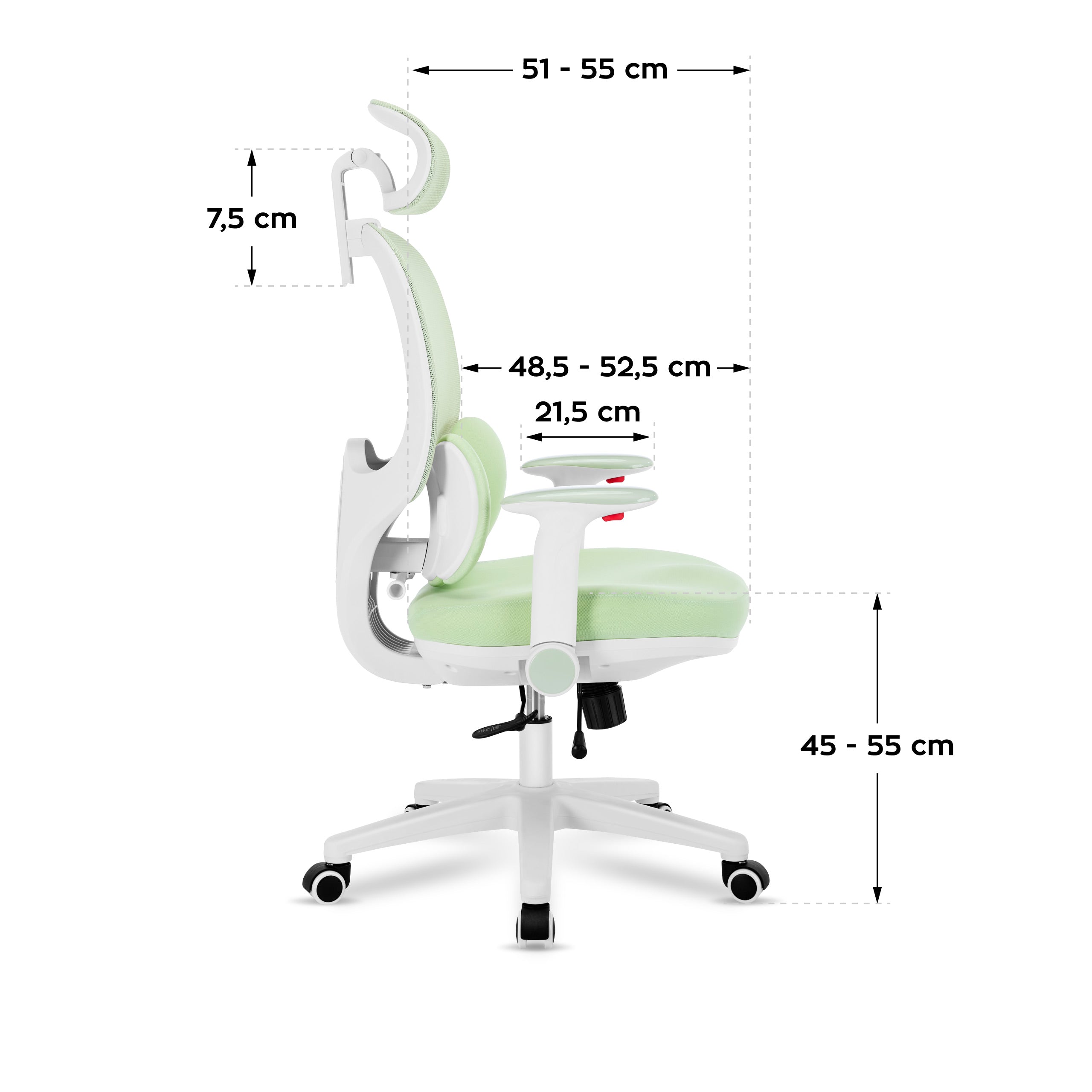 Ergonomische kinderfauteuil Mark Adler Junior 6.3 Green