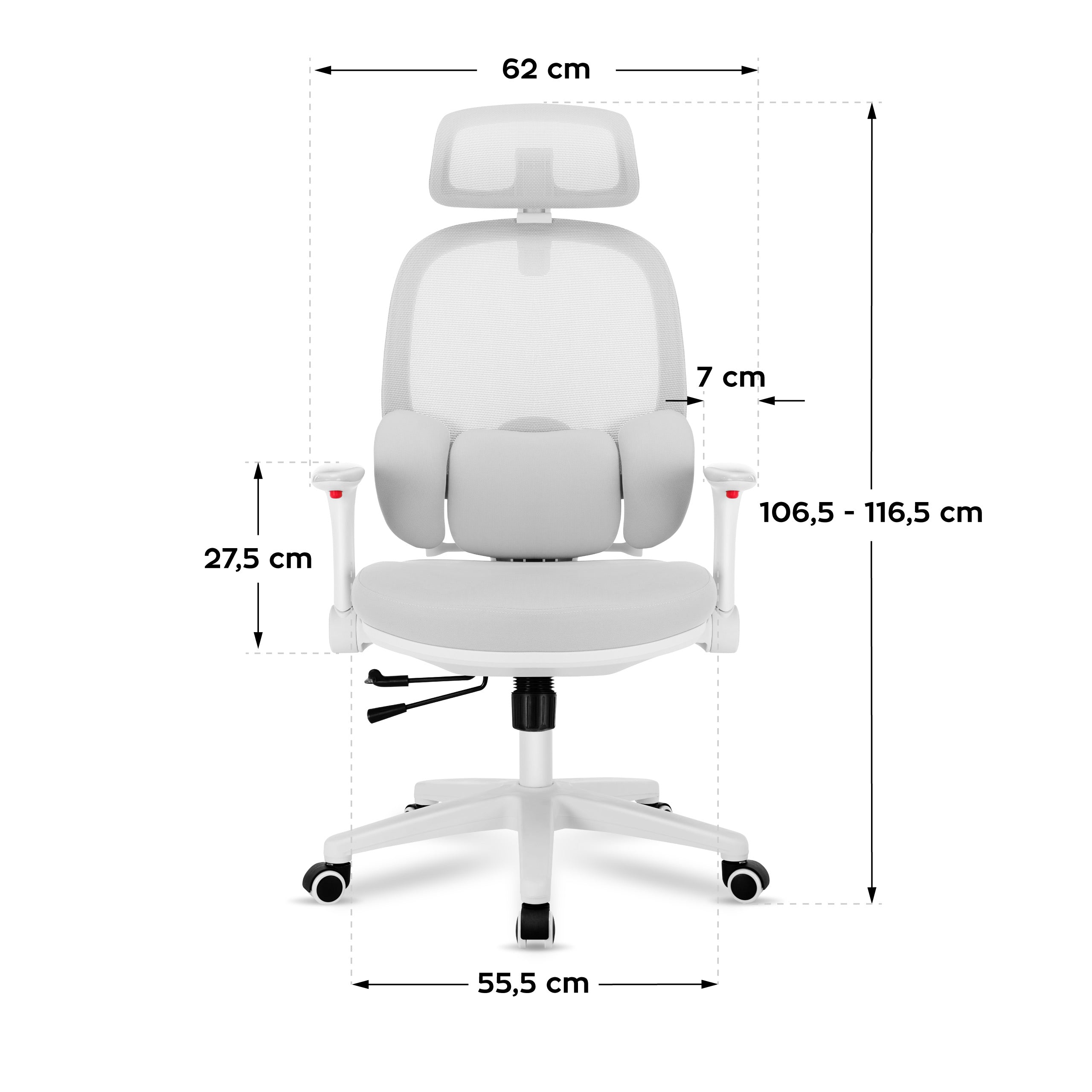 Ergonomische kinderfauteuil Mark Adler Junior 6.3 Grey
