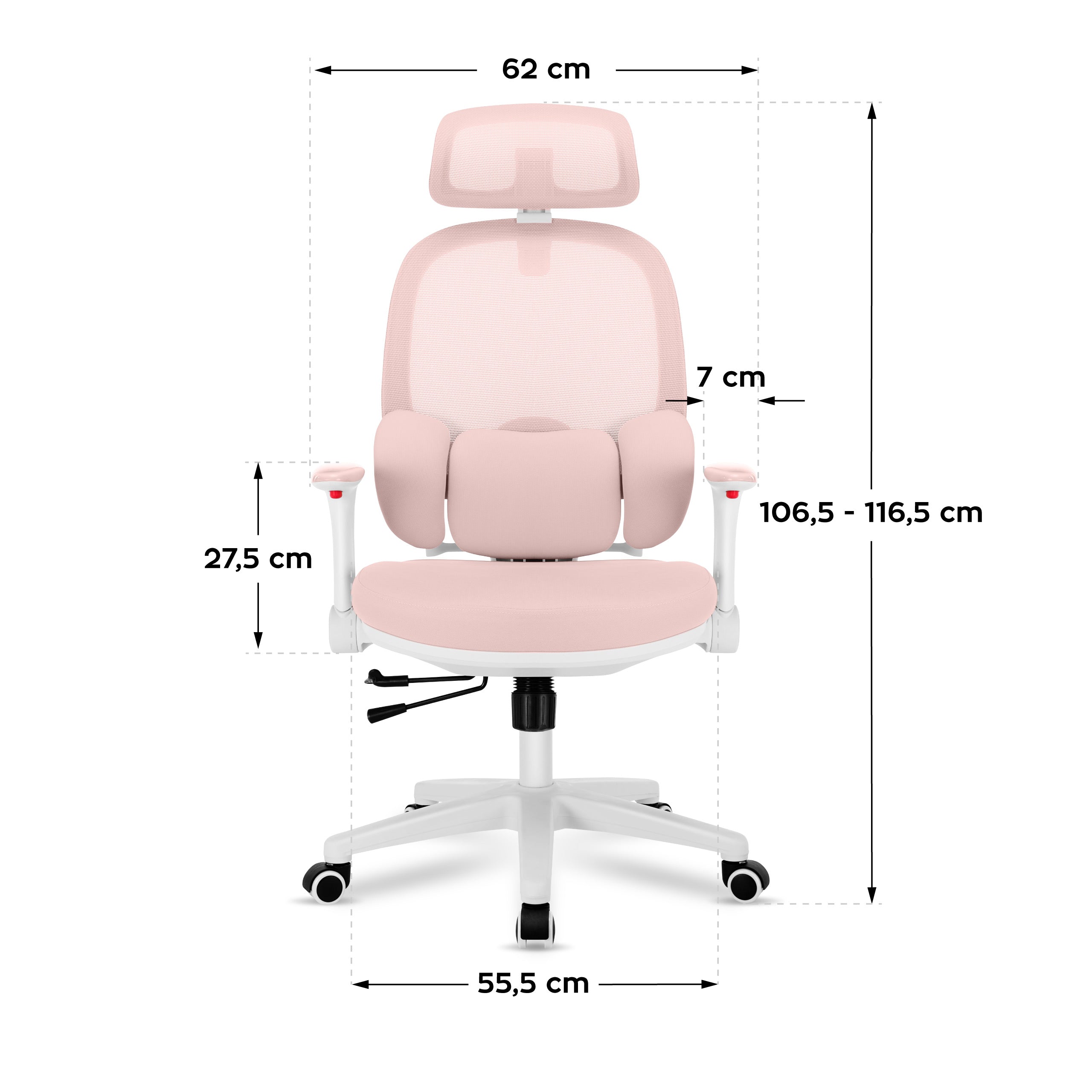 Ergonomische kinderfauteuil Mark Adler Junior 6.3 Pink