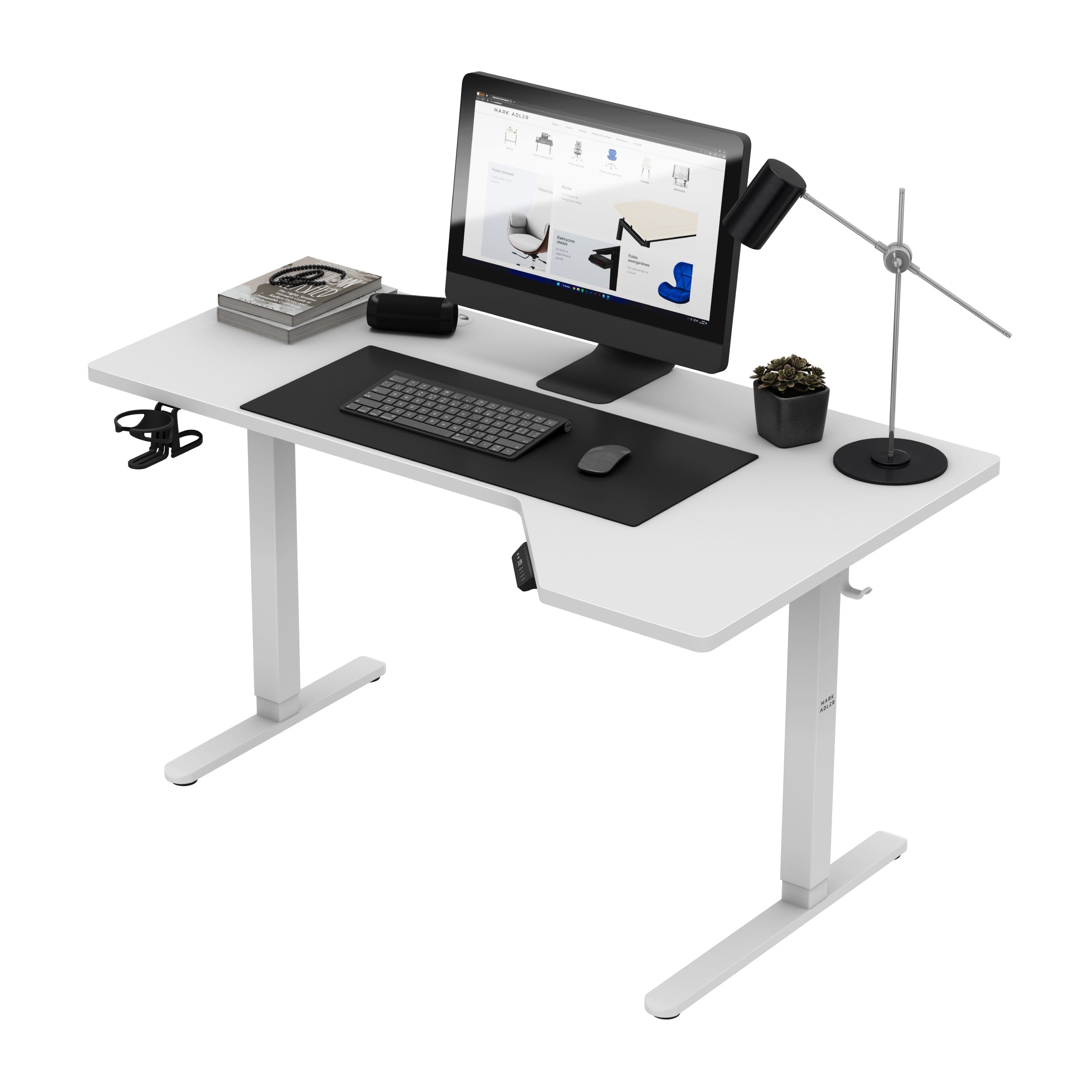 Mark Adler Leader 9.1 White elektrisch verstelbaar bureau, 145 cm