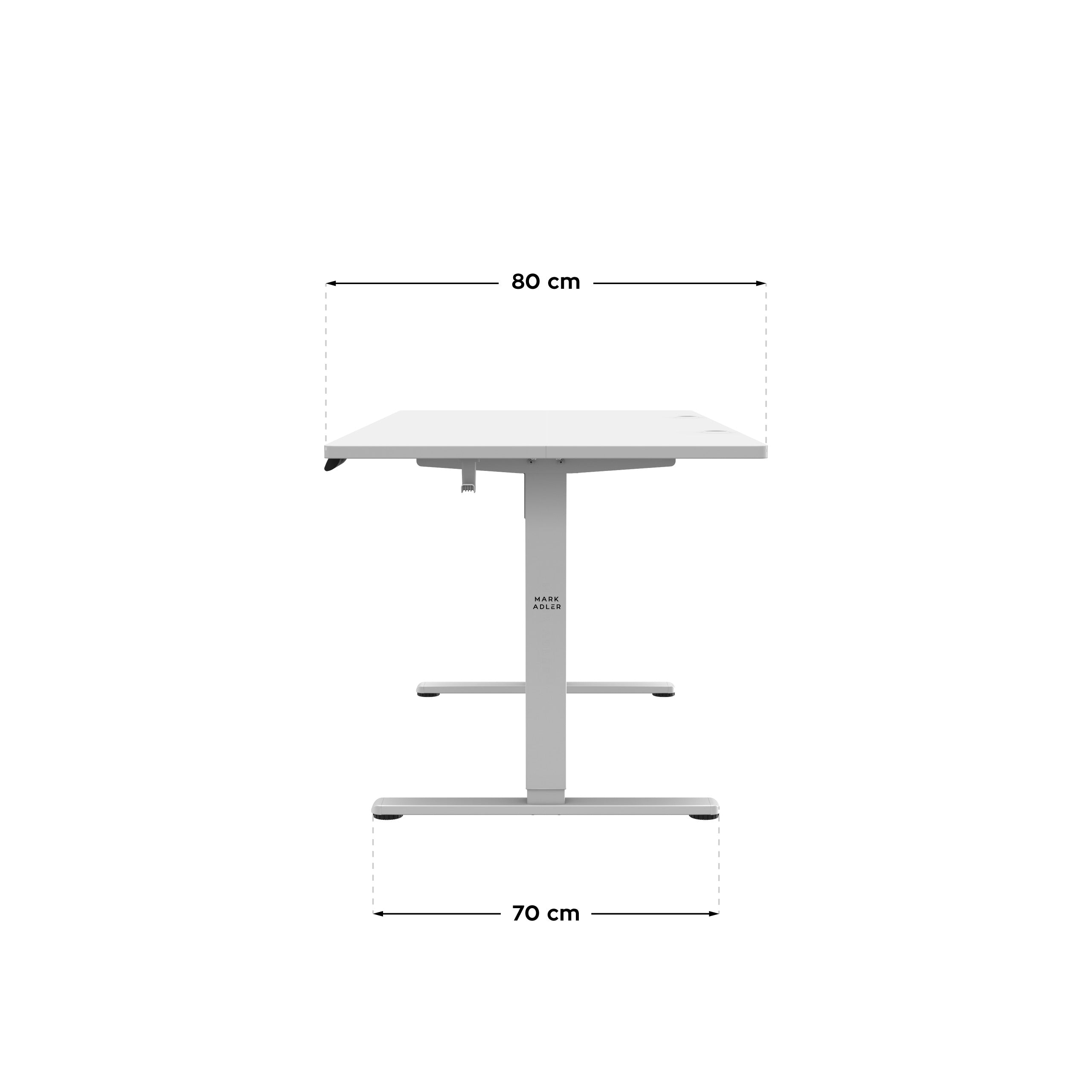 Mark Adler Leader 7.6 White elektrisch verstelbaar bureau, 160 cm
