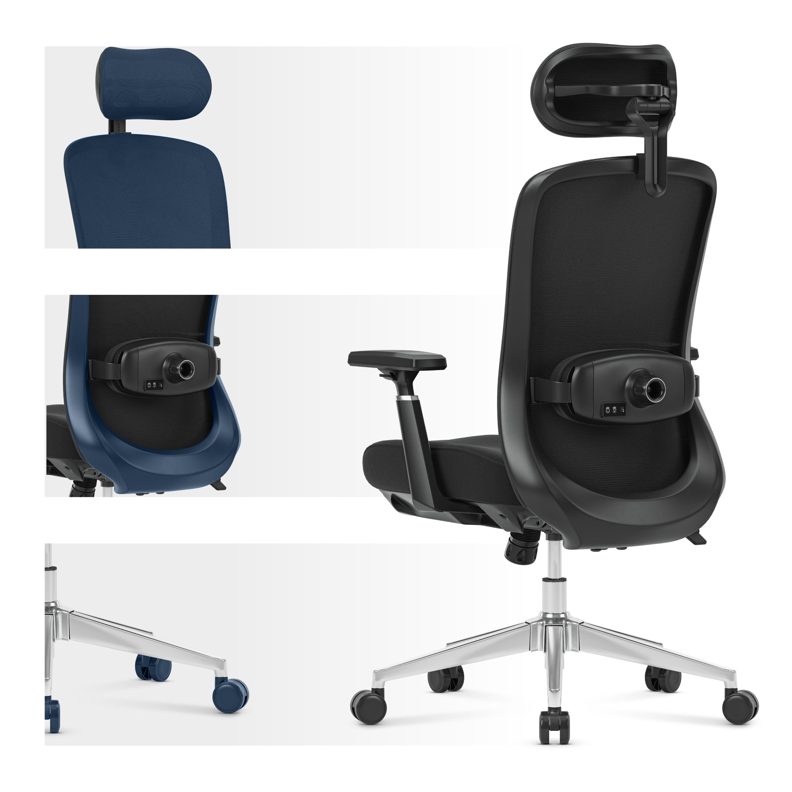 Mark Adler Leadpro 6.0 Black bureaustoel met massagefunctie