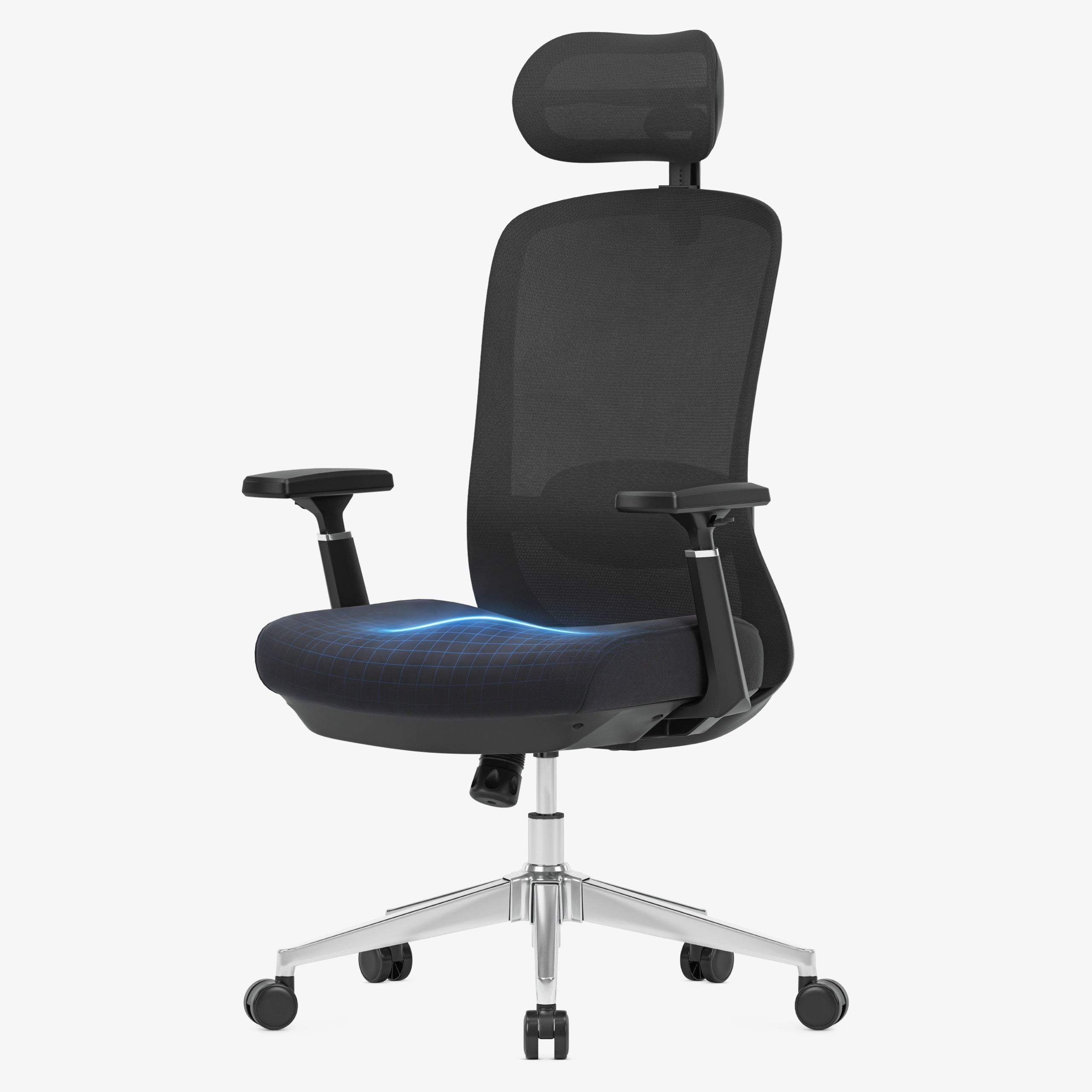 Mark Adler Leadpro 6.0 Black bureaustoel met massagefunctie