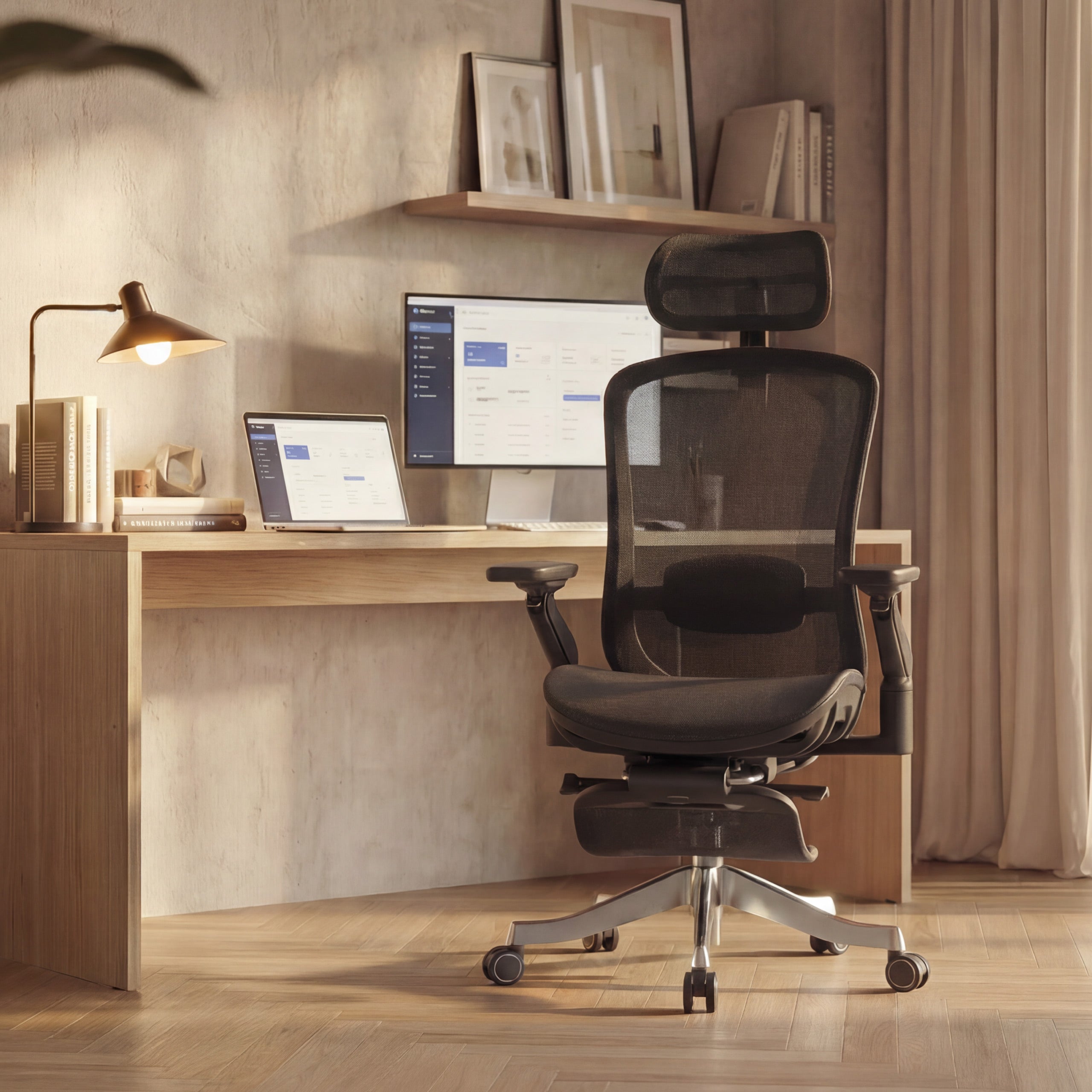 Ergonomische fauteuil met massagefunctie Mark Adler Leadpro 8.7 Black