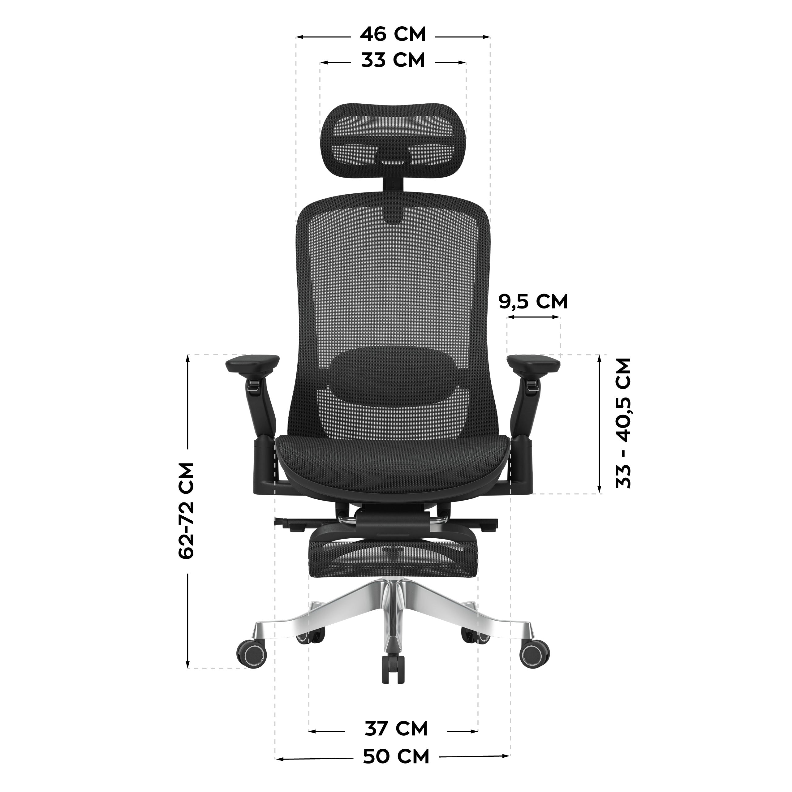Ergonomische fauteuil met massagefunctie Mark Adler Leadpro 8.7 Black