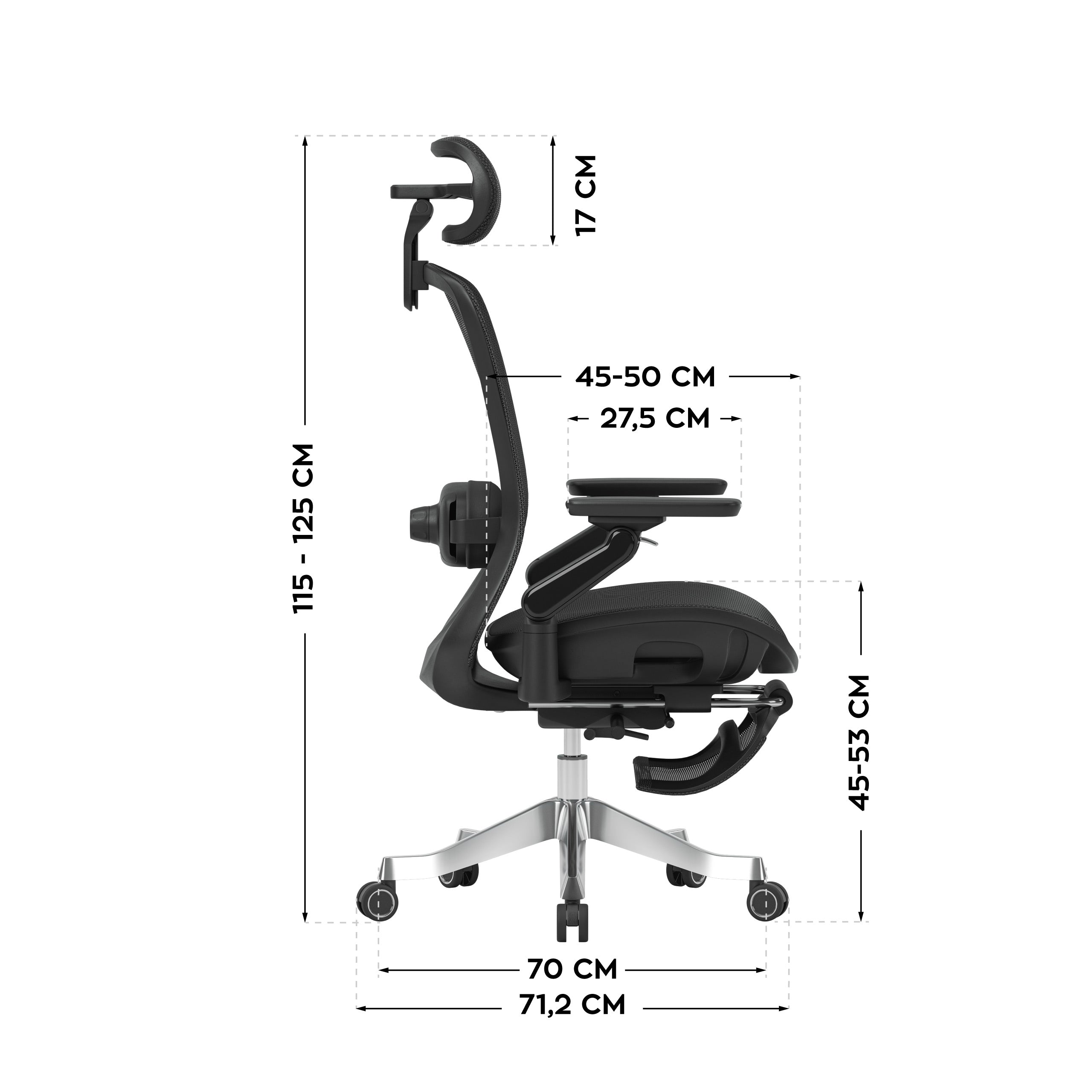 Ergonomische fauteuil met massagefunctie Mark Adler Leadpro 8.7 Black