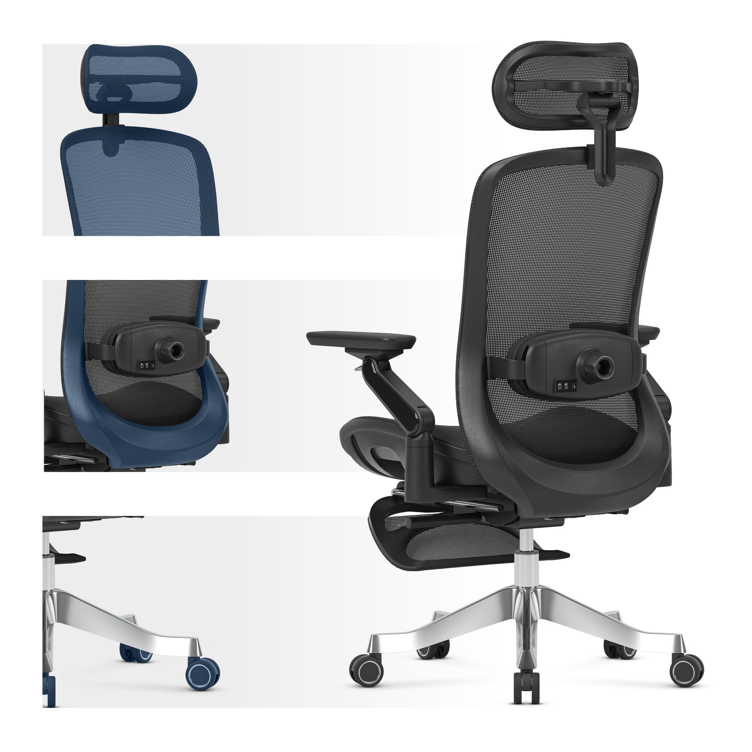 Ergonomische fauteuil met massagefunctie Mark Adler Leadpro 8.7 Black