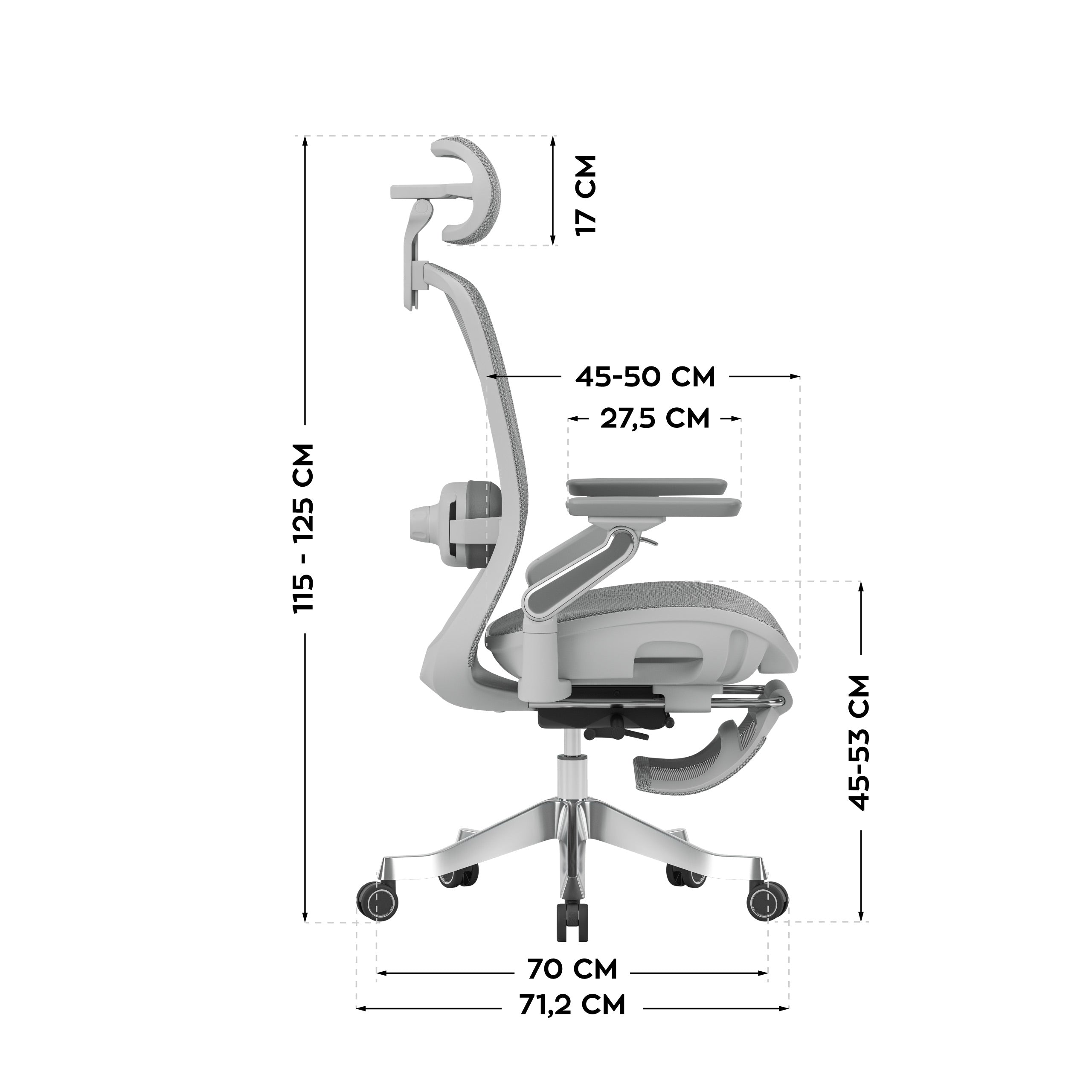 Ergonomische massagestoel Mark Adler Leadpro 8.7 Grey
