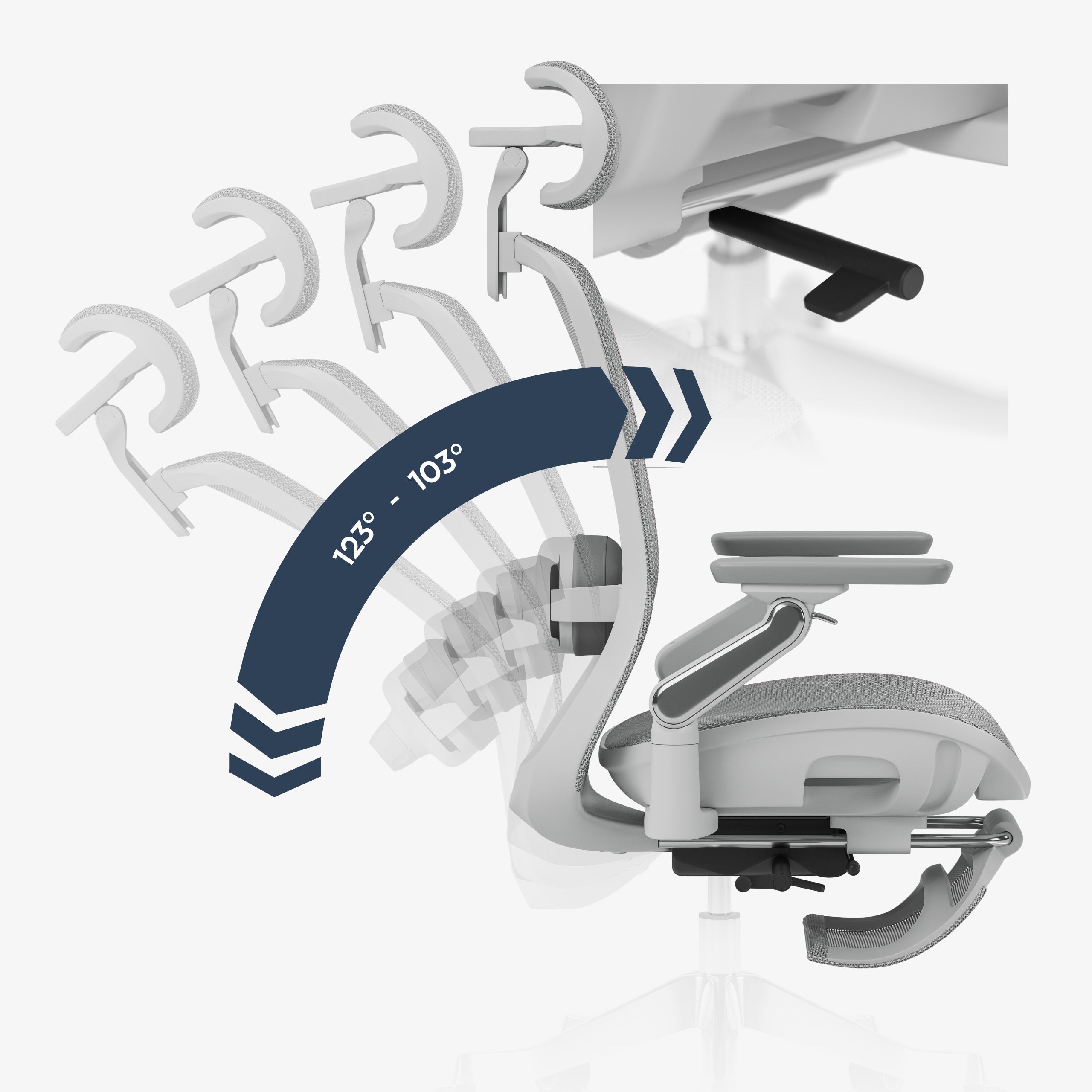Ergonomische massagestoel Mark Adler Leadpro 8.7 Grey